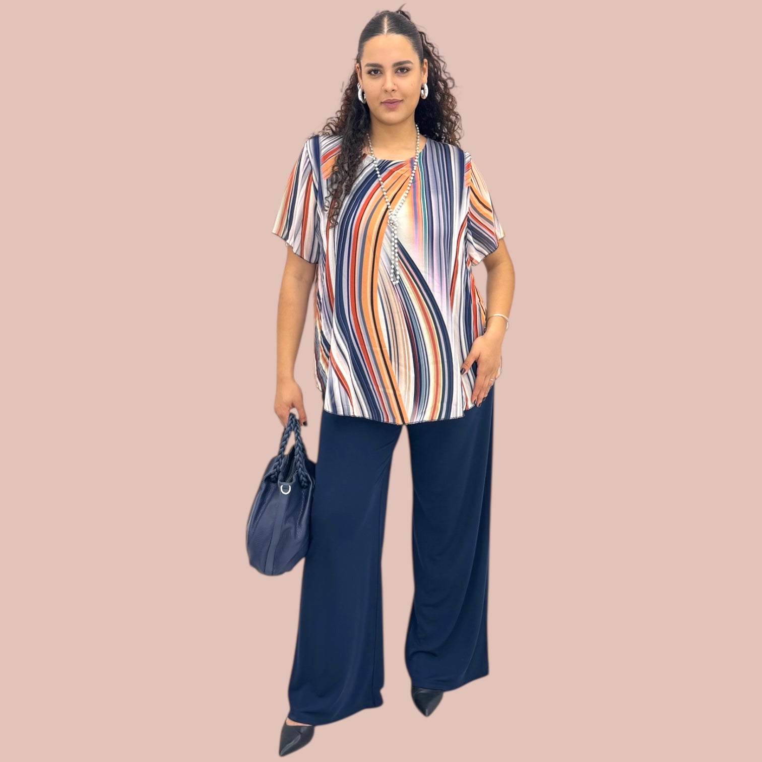 Casacca Georgette Righe