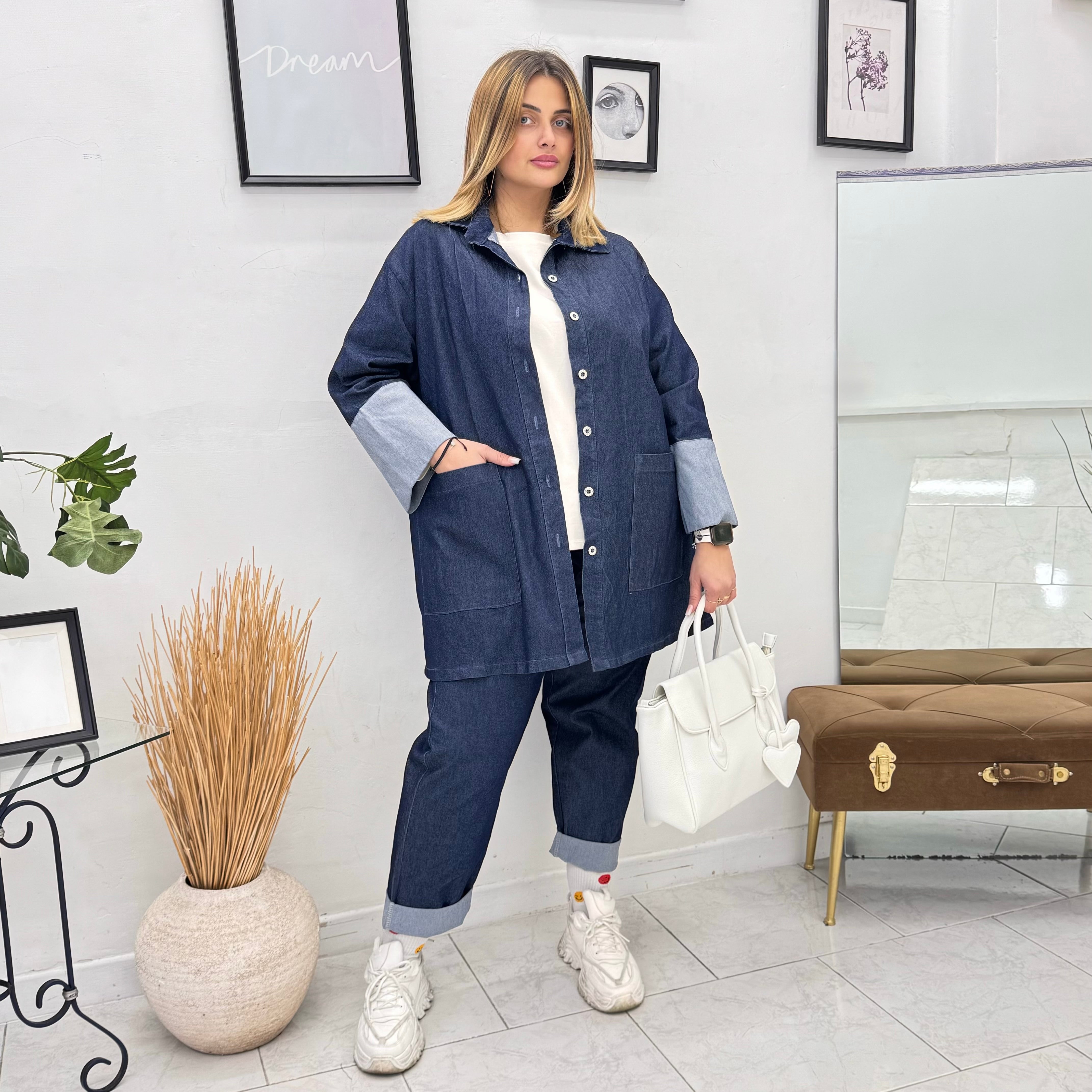 Maxi Camicione Denim Easy