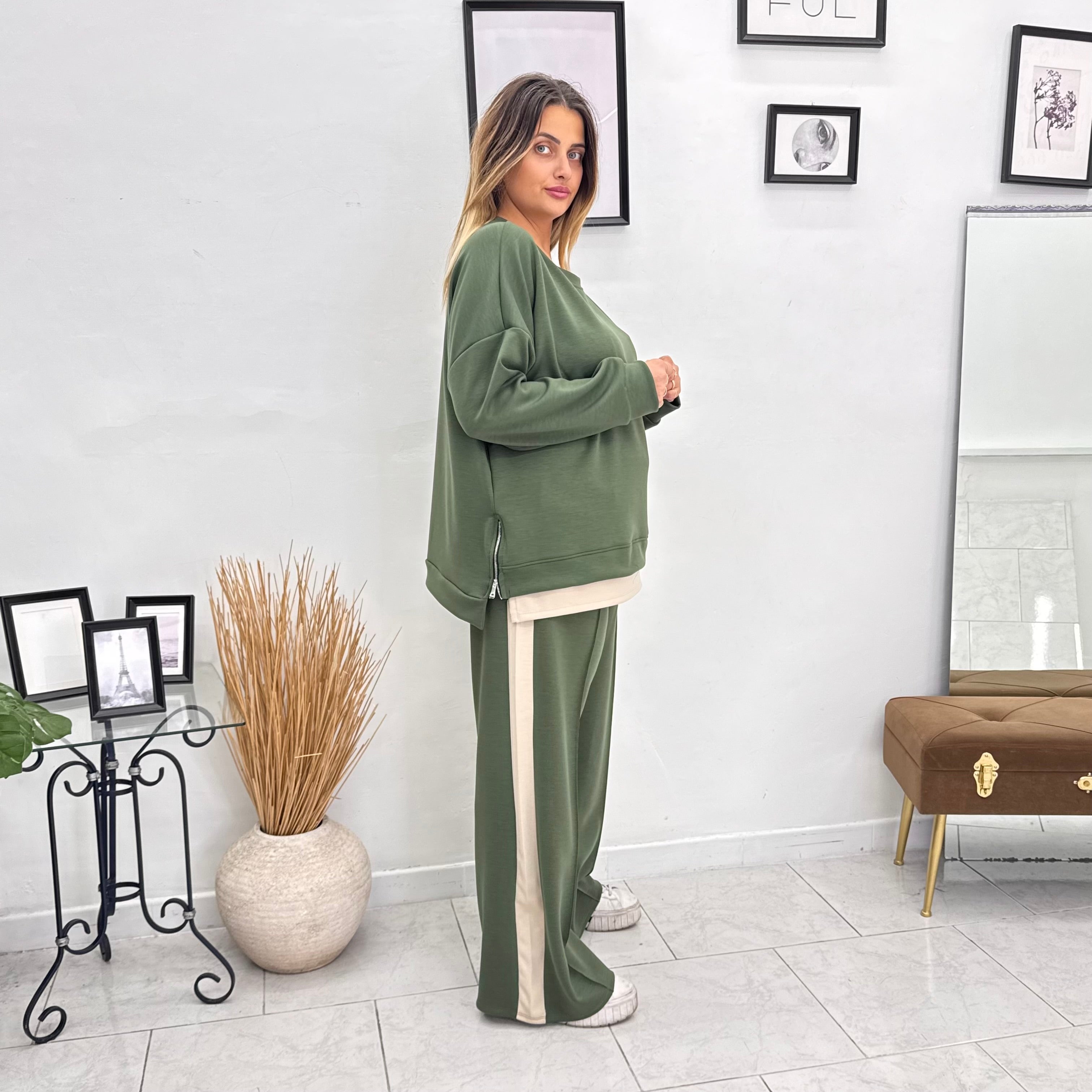 Tuta Bicolor Zip