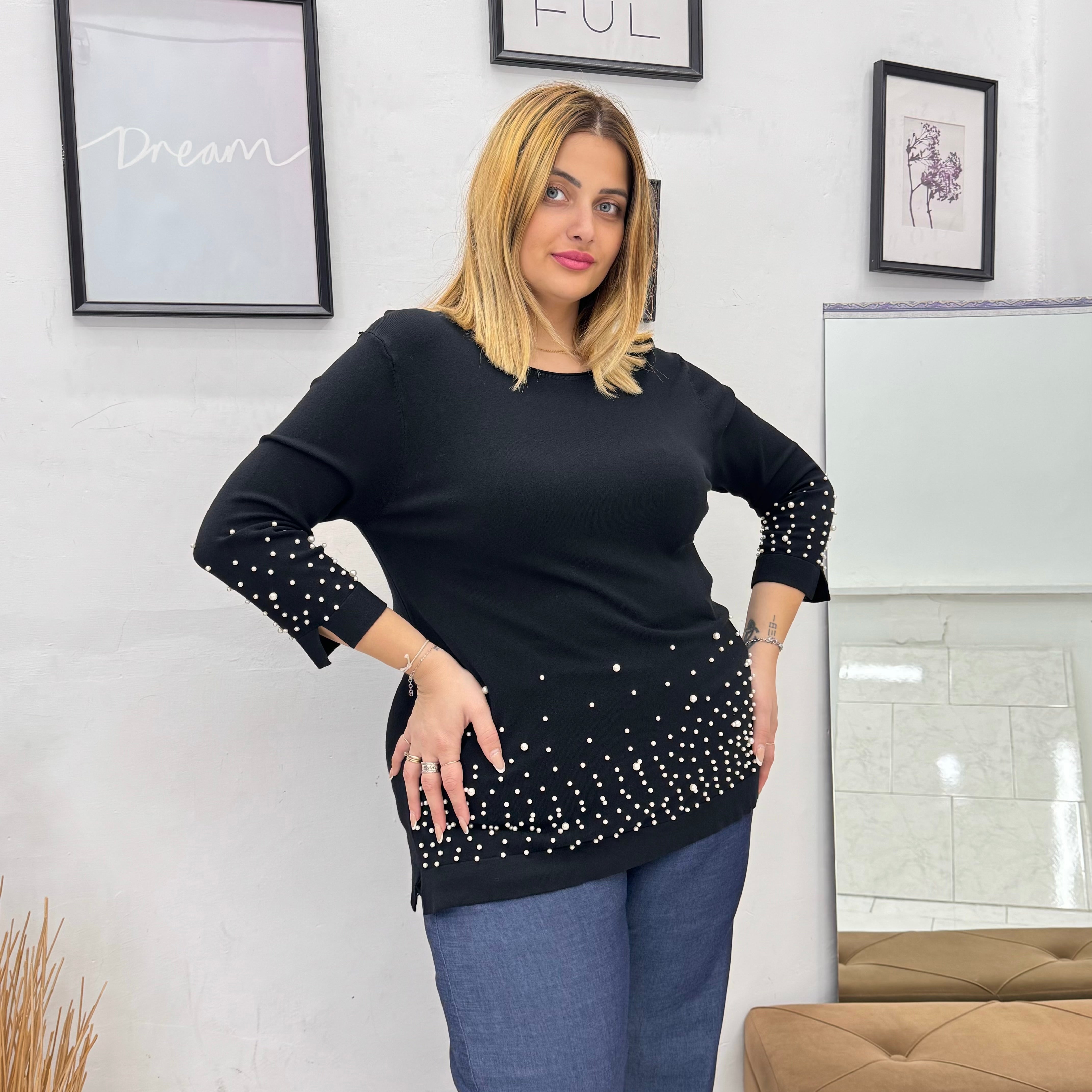 Maglia Perle Glam