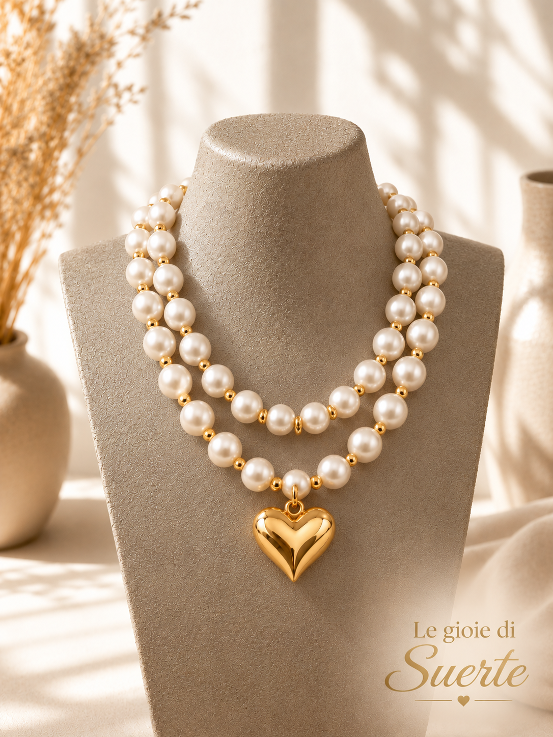 Collana Heart Perle🤍