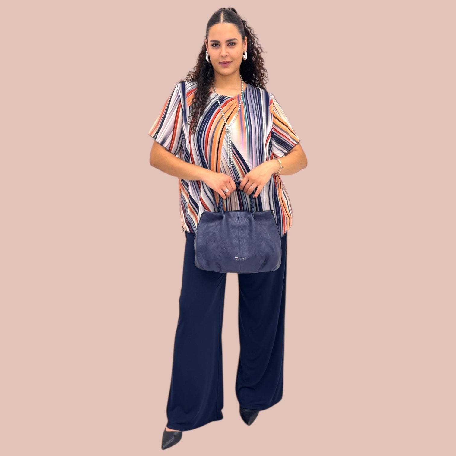 Casacca Georgette Righe