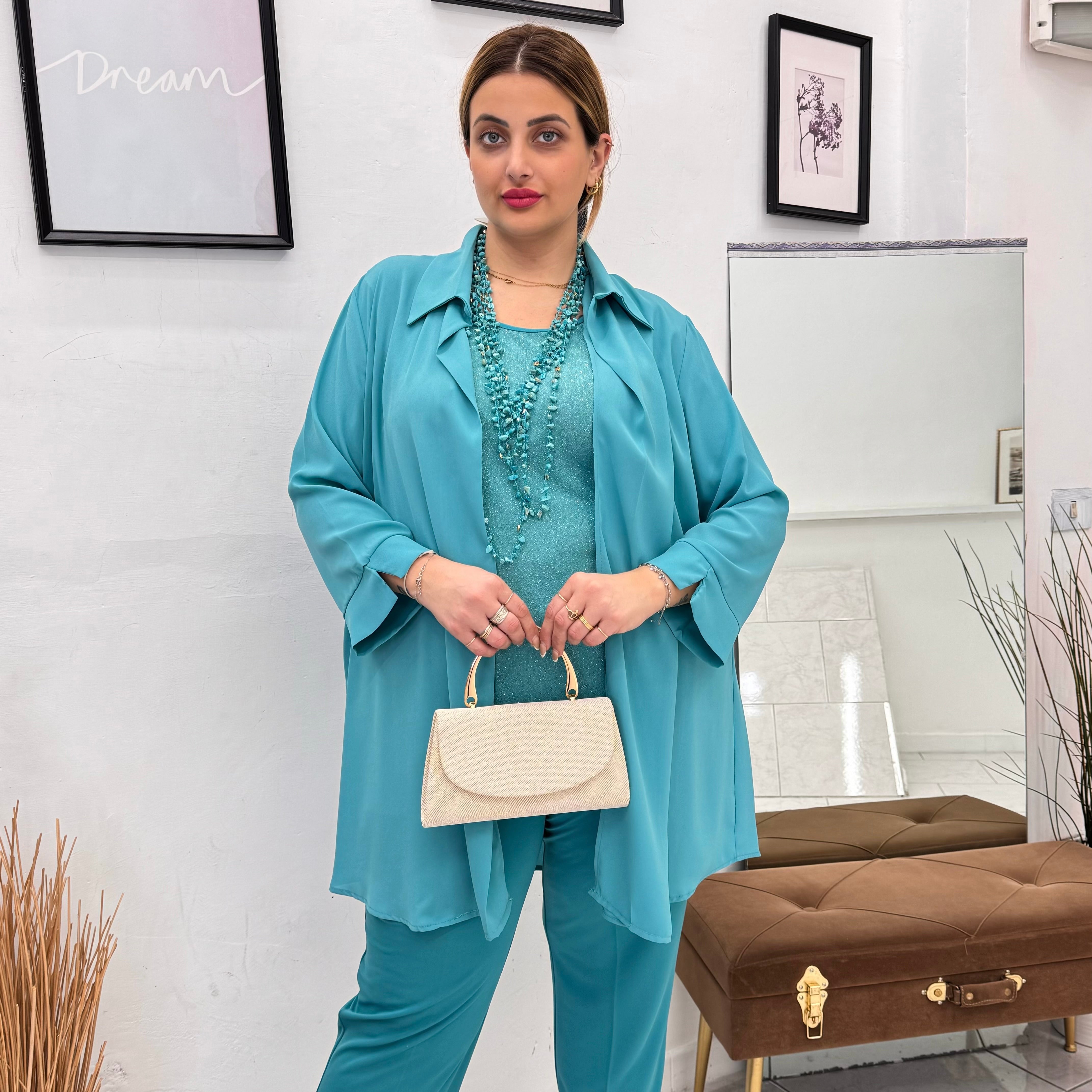 Completo Elegance Turchese Lumina