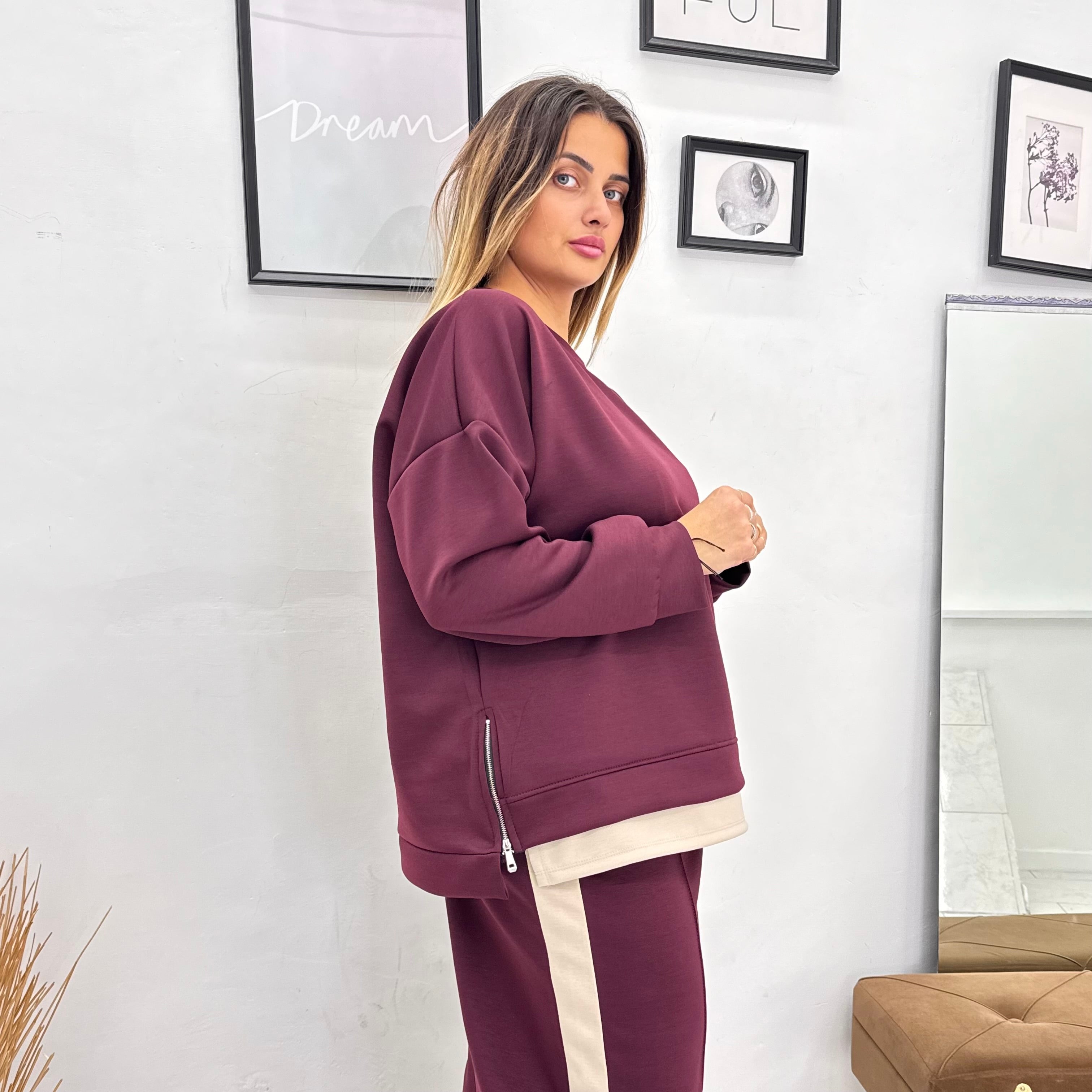 Tuta Bicolor Zip