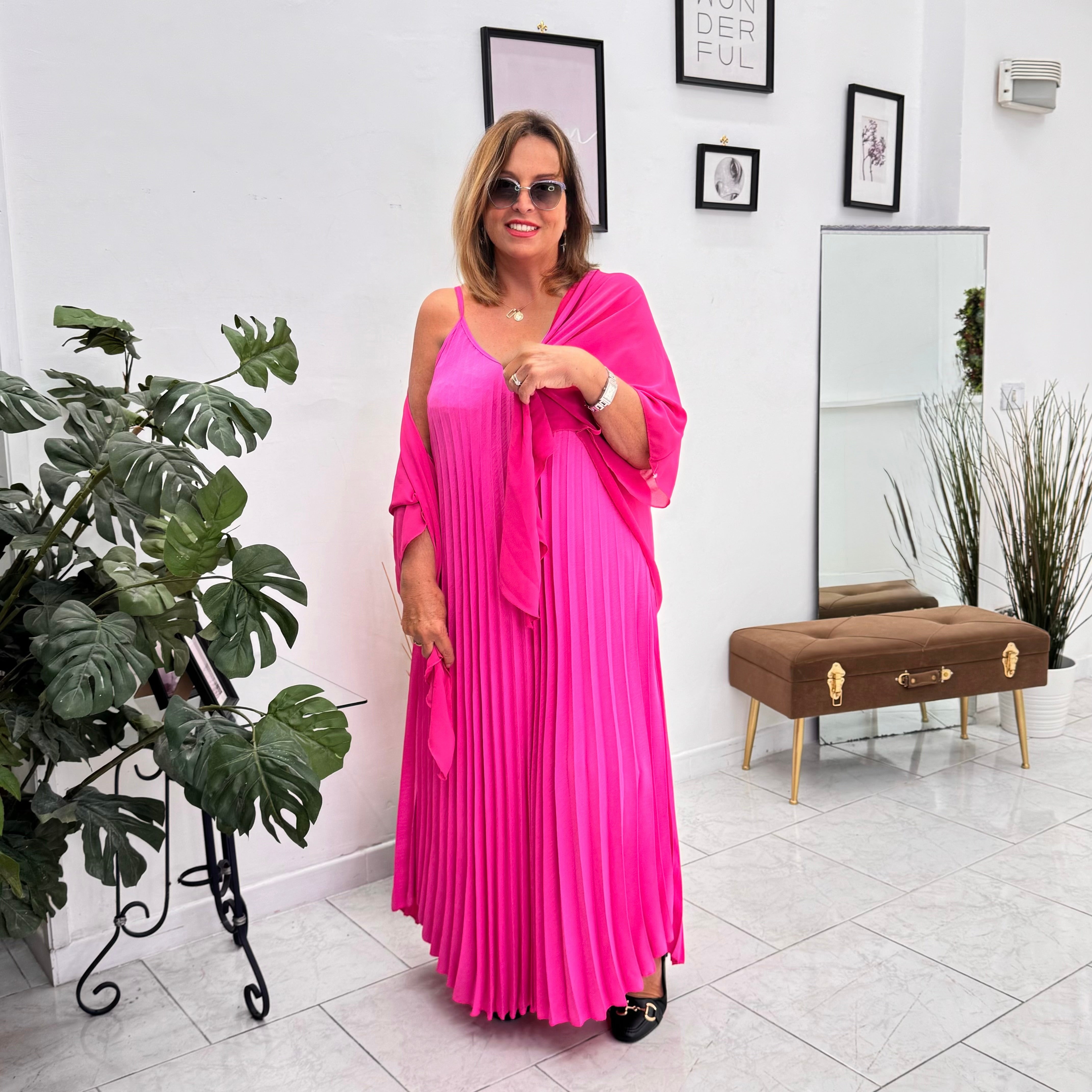 TOTAL look Lavinia fucsia