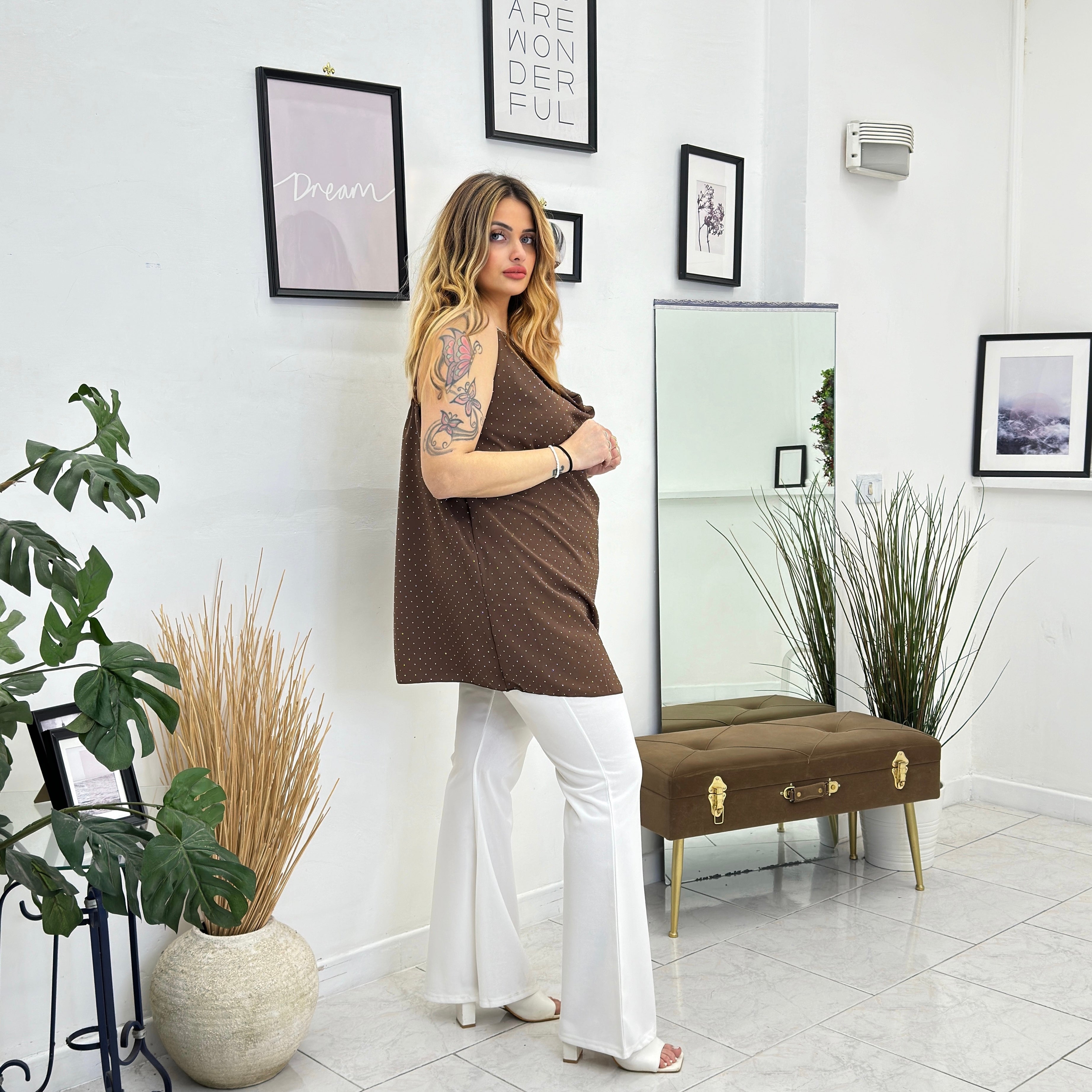 TOTAL LOOK TRILLY MARRONE