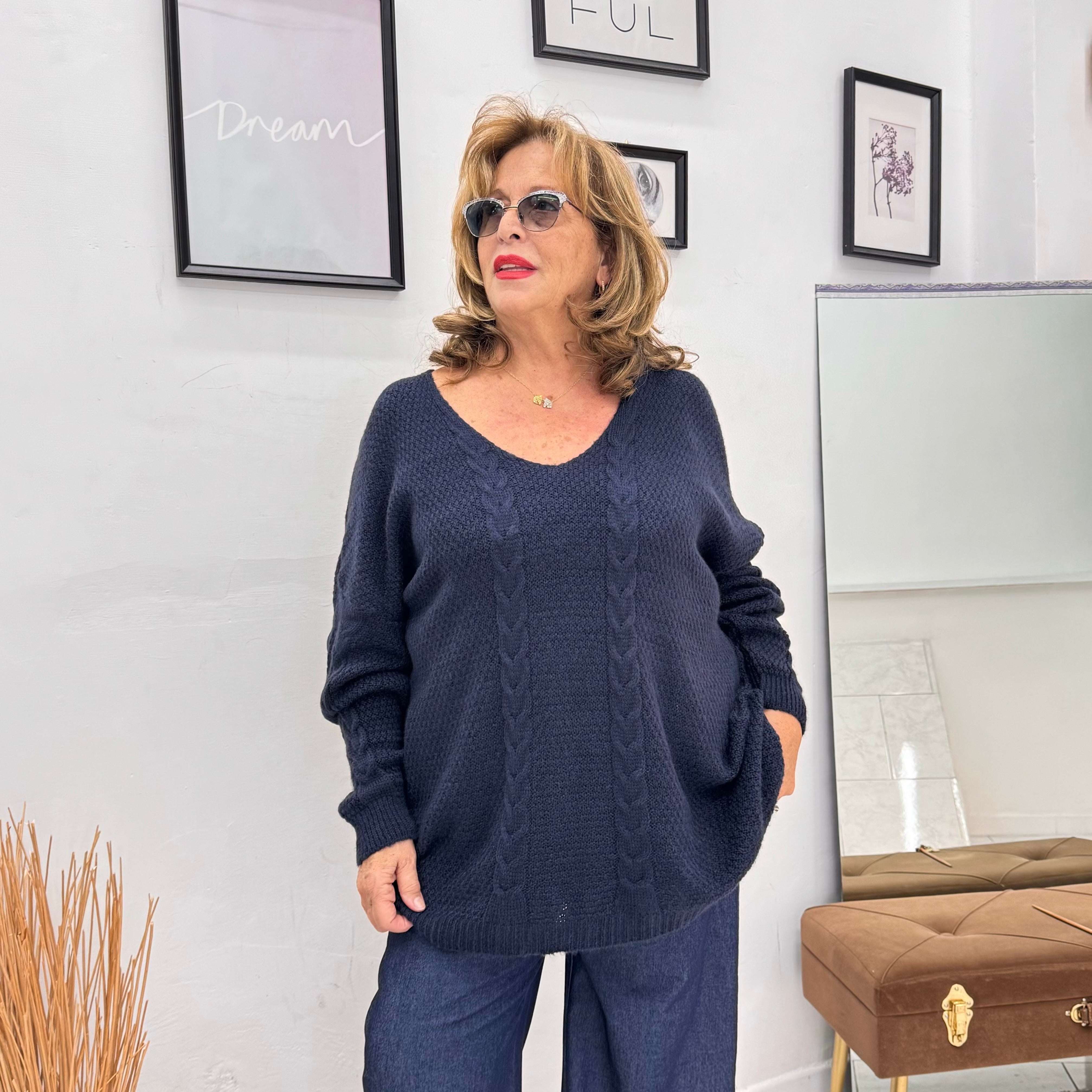 Maglioncino Scollo a V Cassie