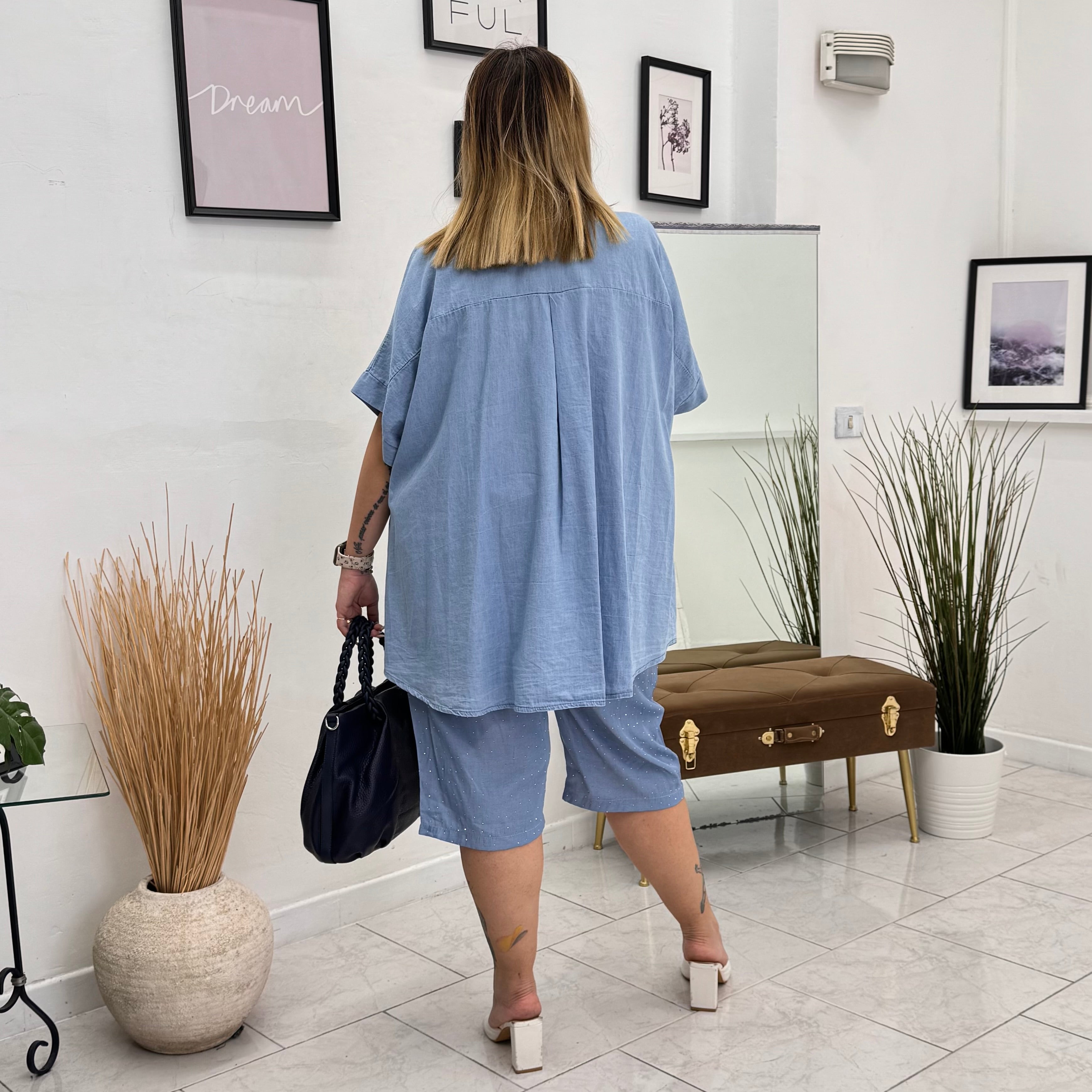 Bermuda Chic Strass