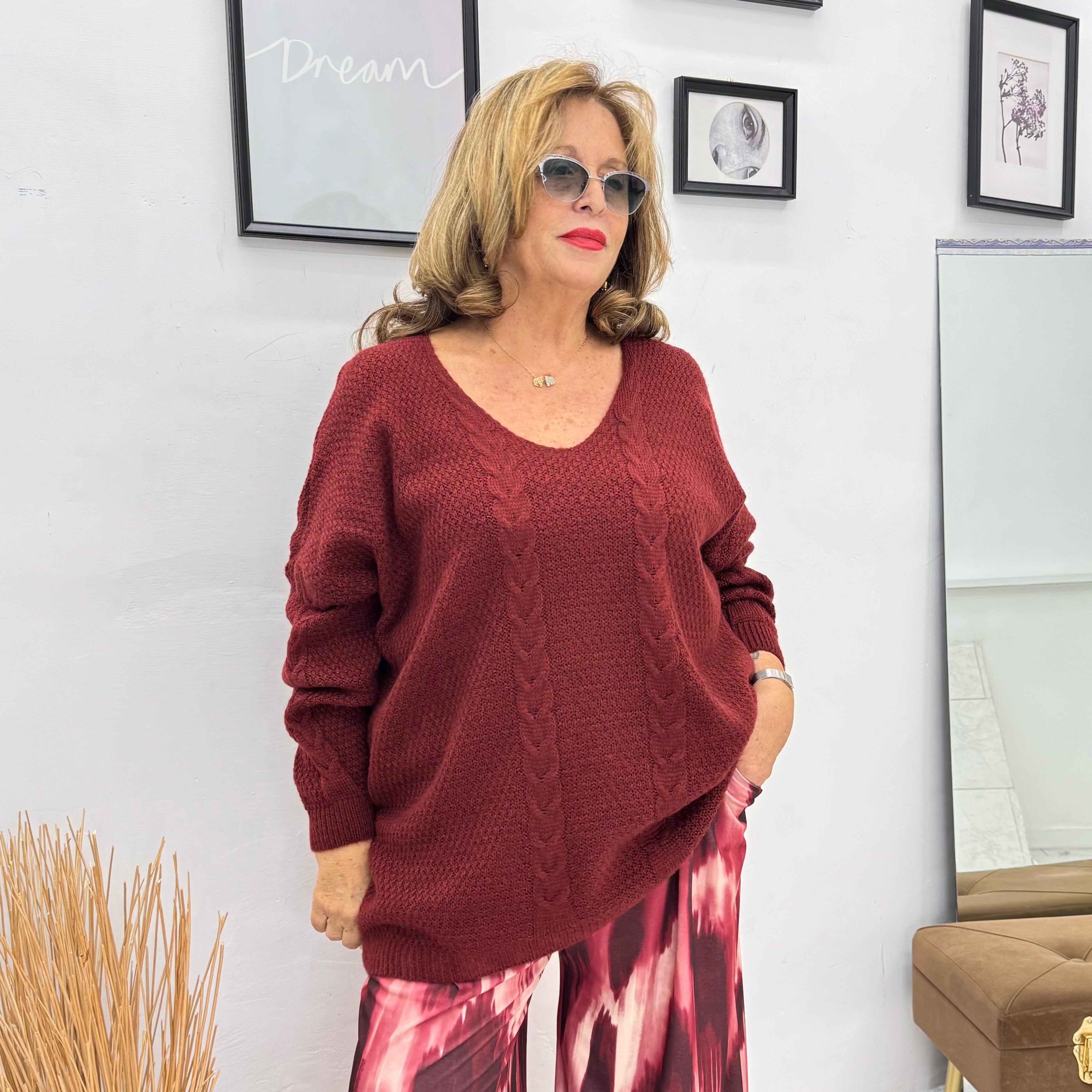 Maglioncino Scollo a V Cassie