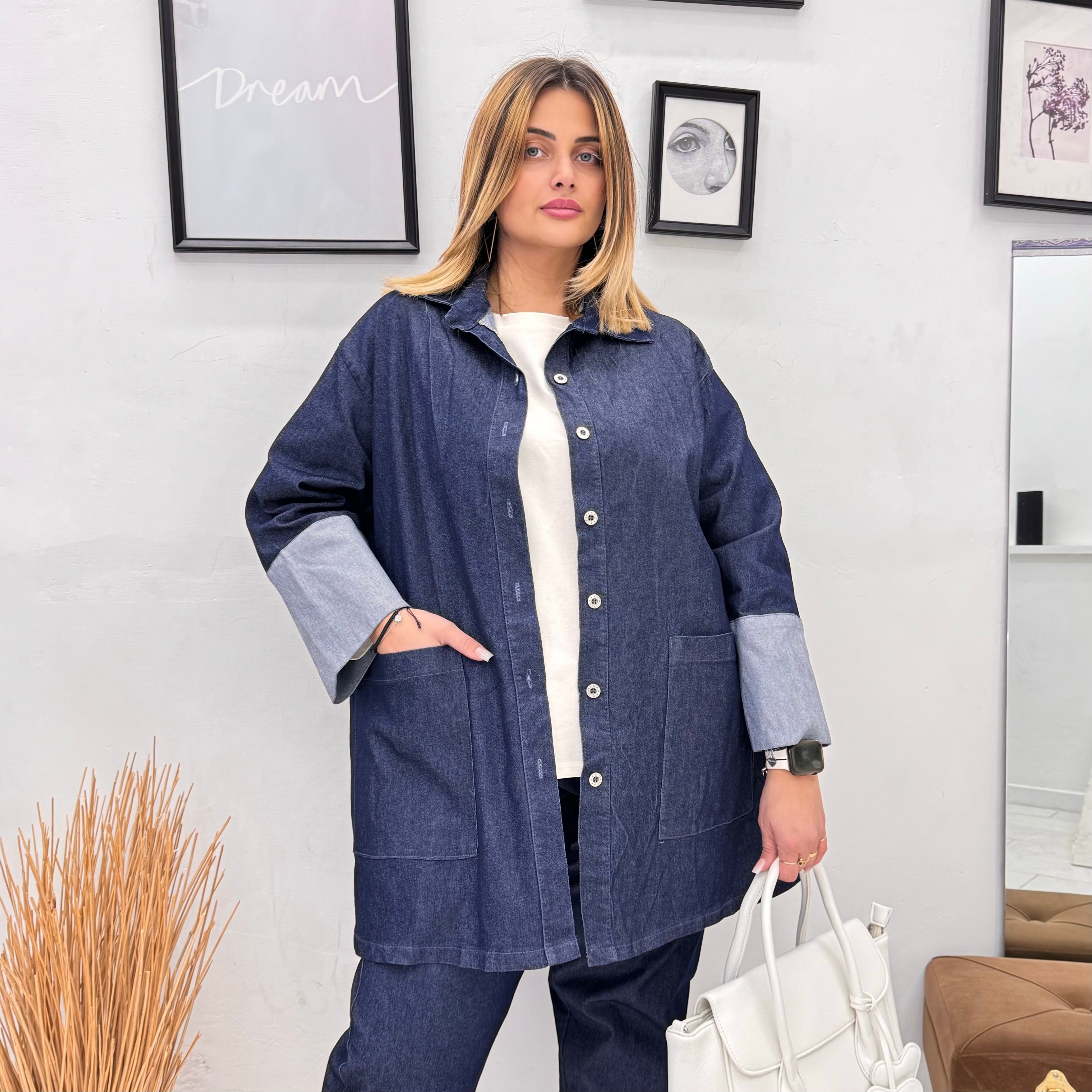 Maxi Camicione Denim Easy