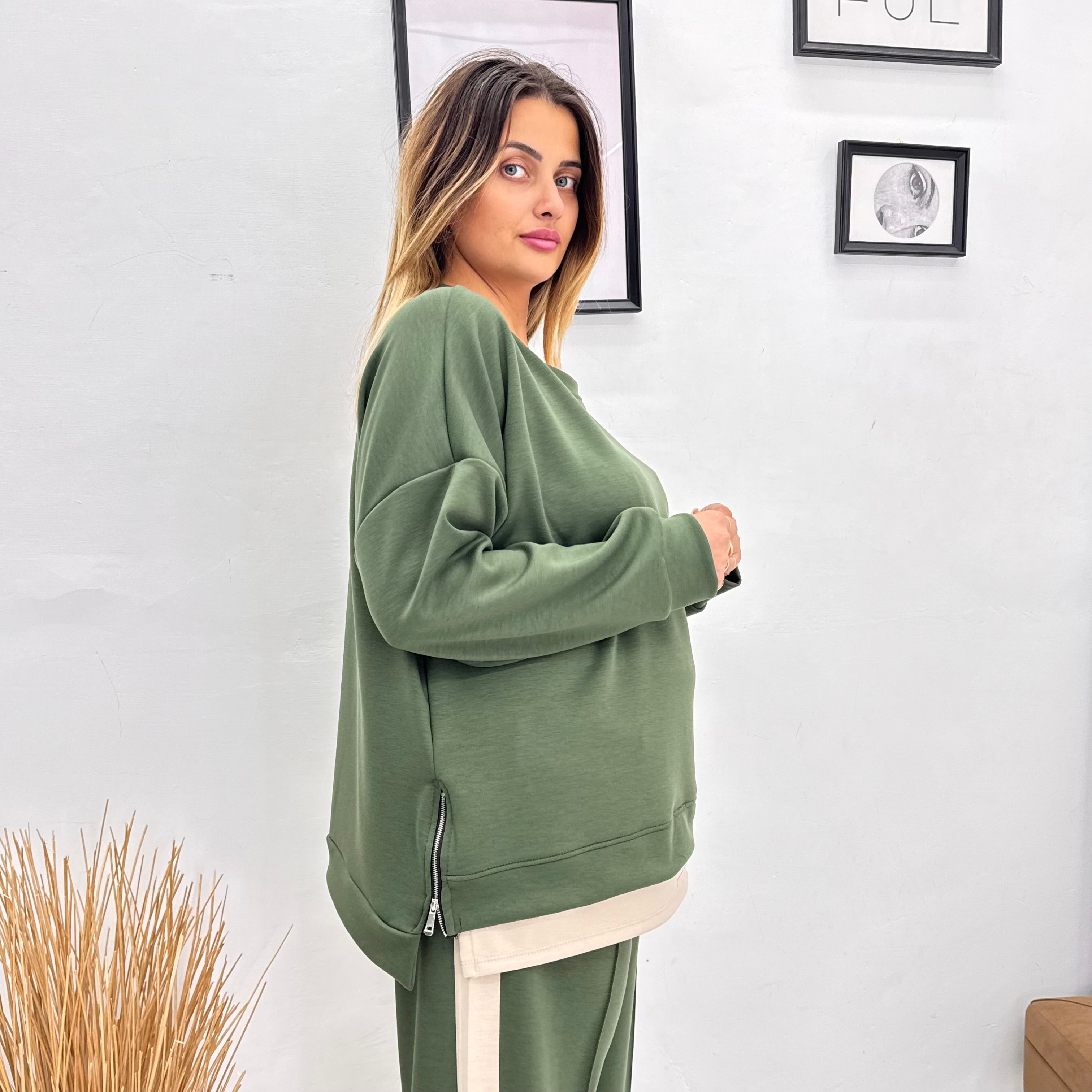 Tuta Bicolor Zip