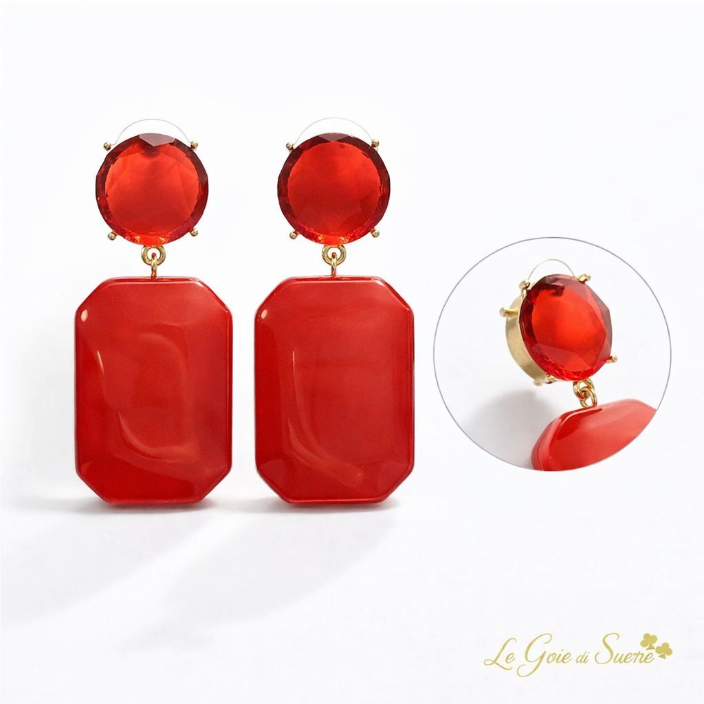 Orecchini Rubino Glam
