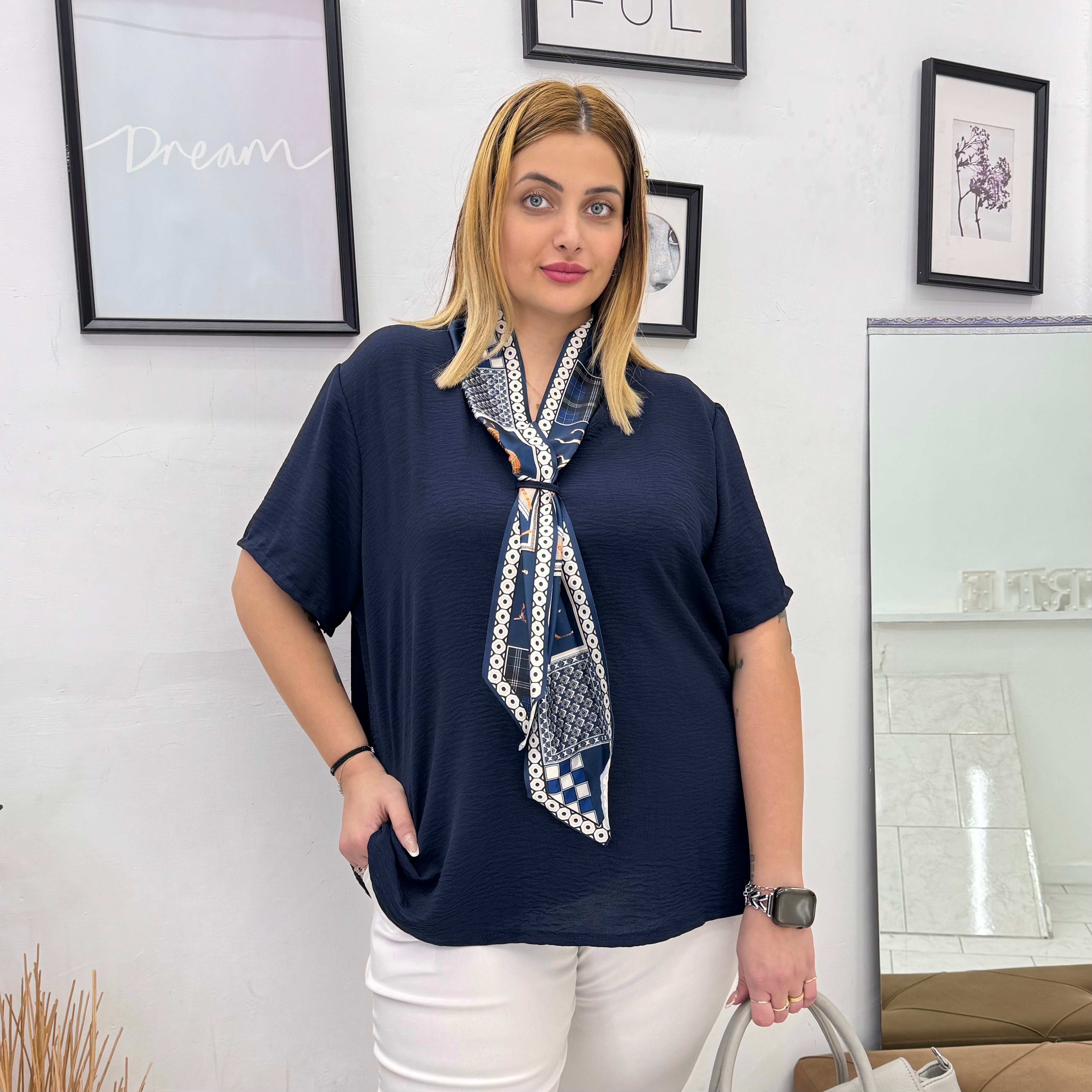 MAGLIA FOULARD CHIC