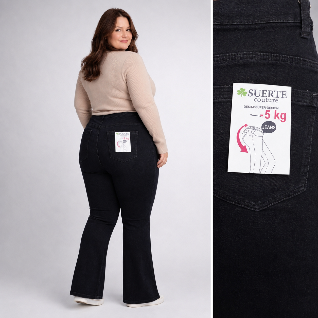 Jeans Zampa Nero FA9509