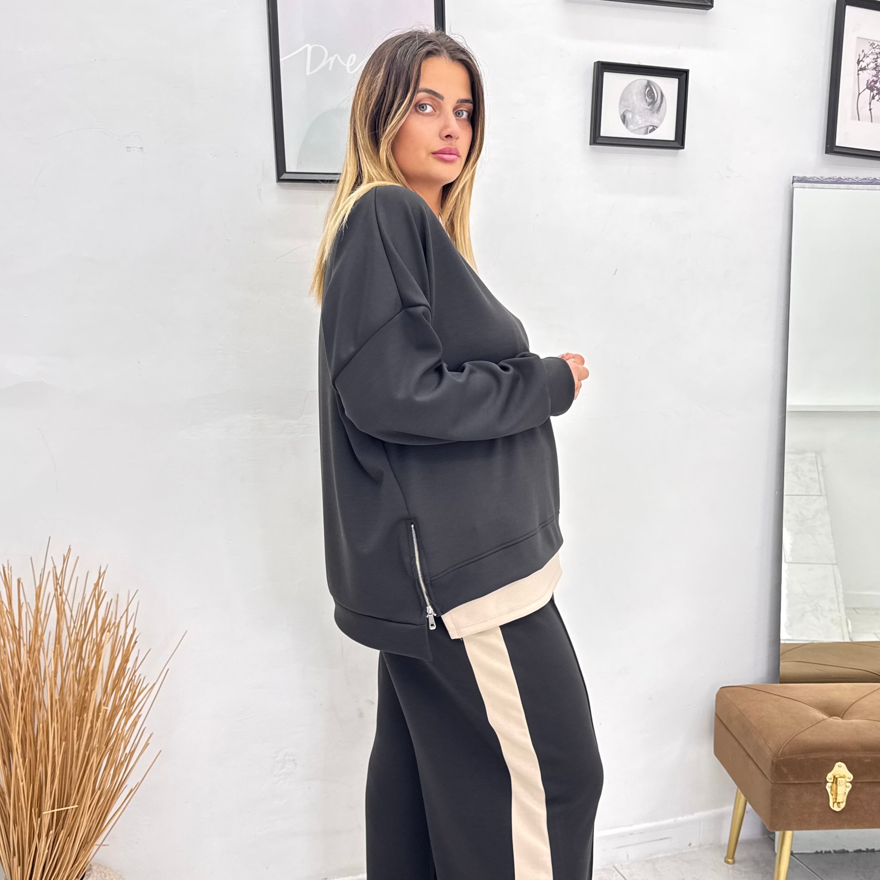 Tuta Bicolor Zip