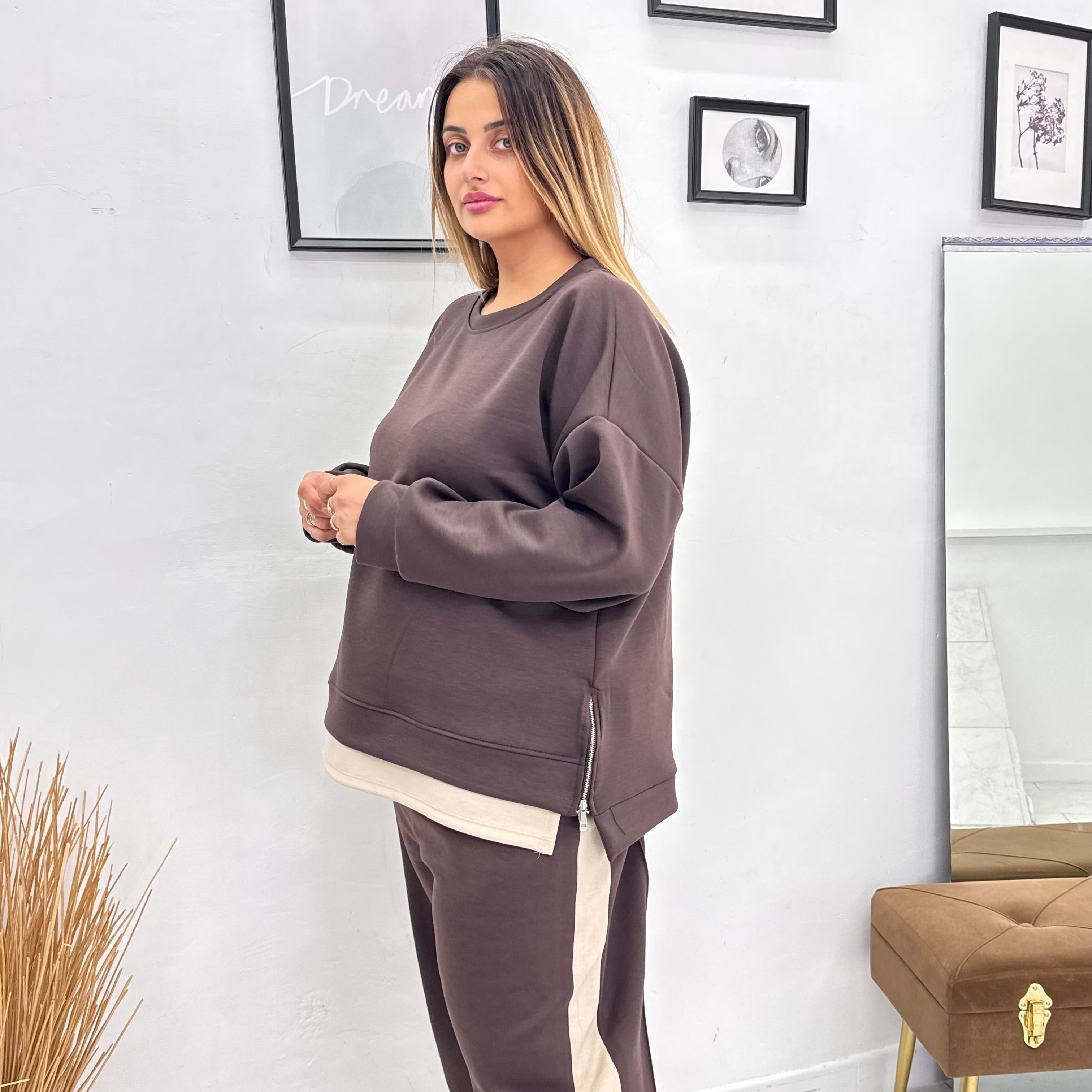Tuta Bicolor Zip