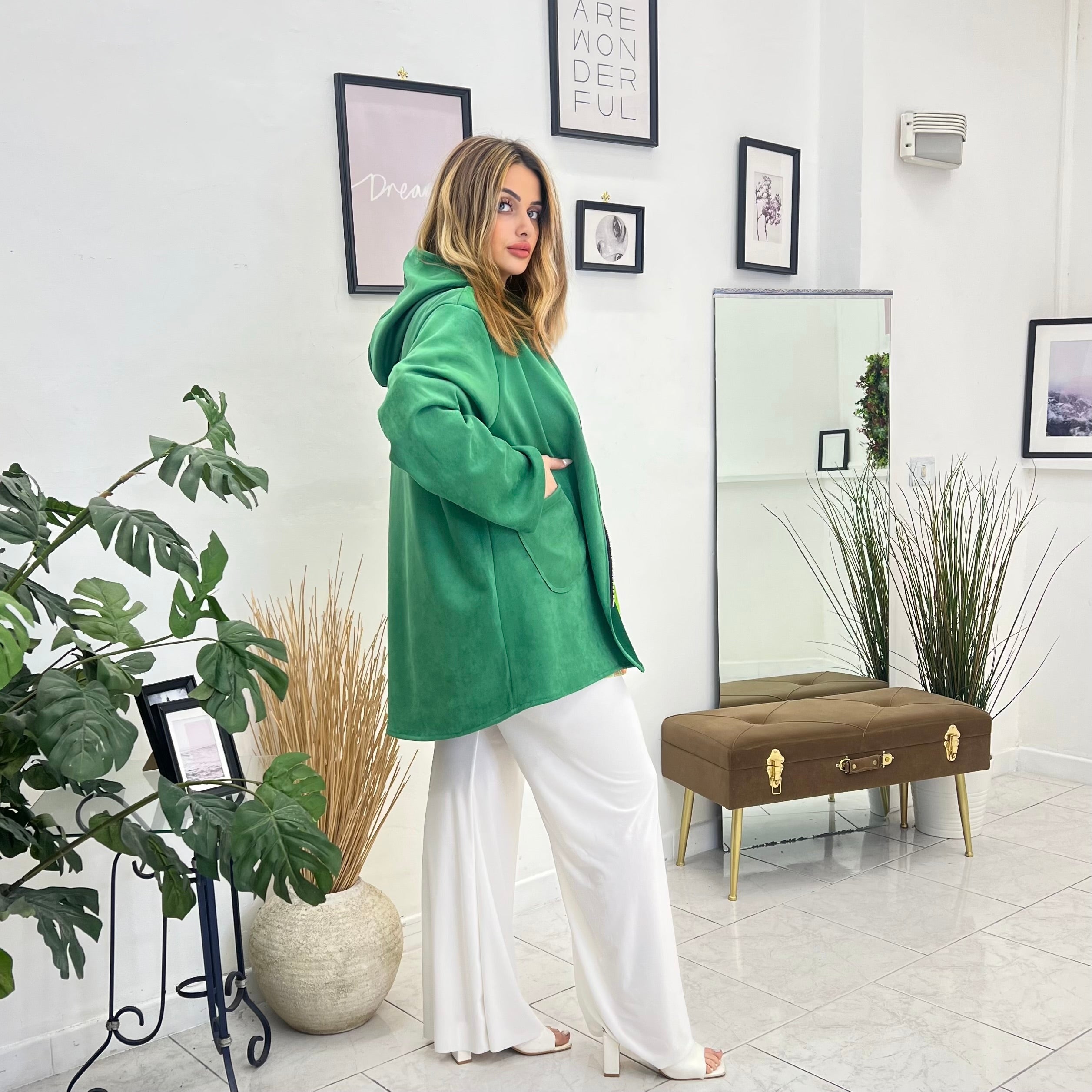 TOTAL  LOOK ANGELICA 3 PEZZI VERDE