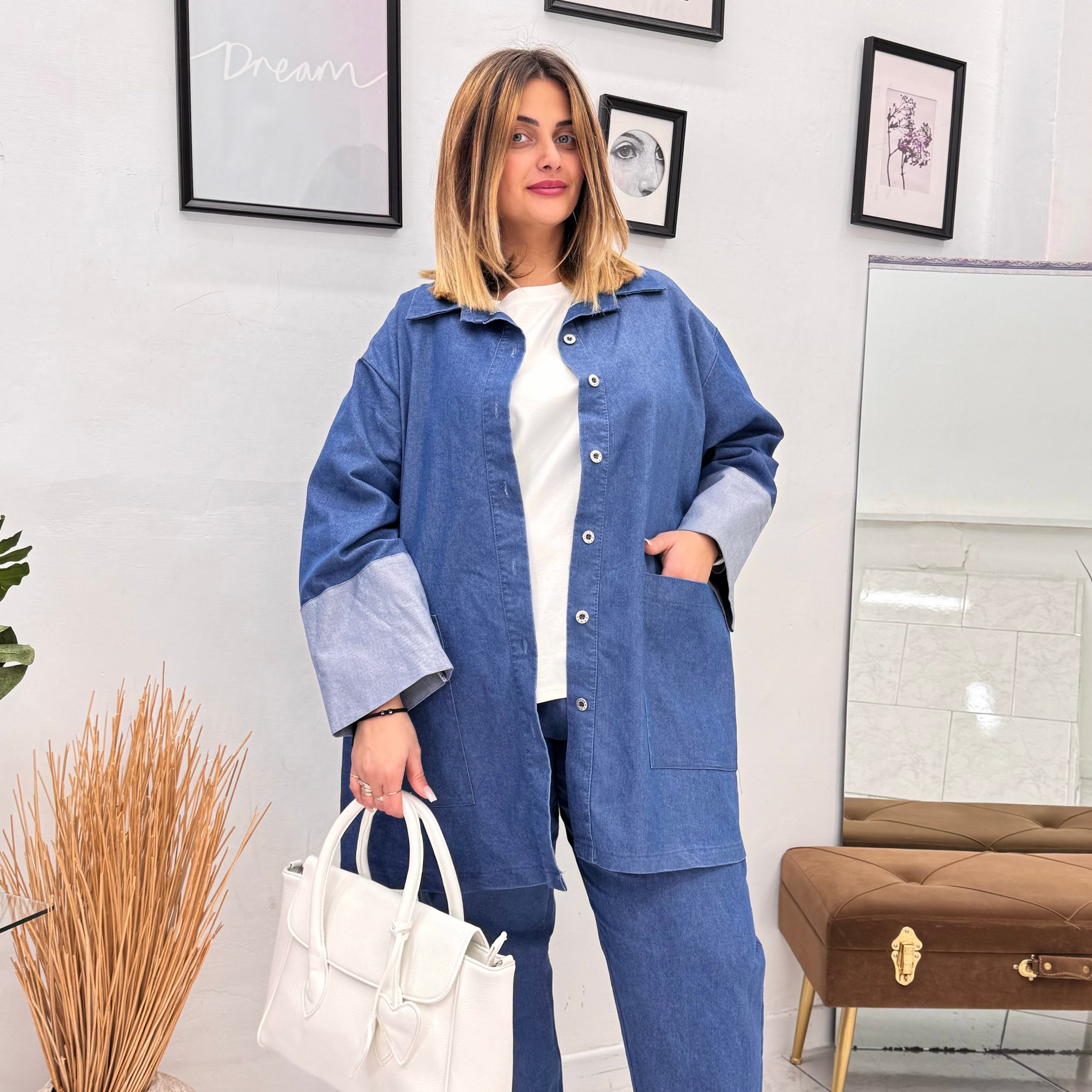 Maxi Camicione Denim Easy