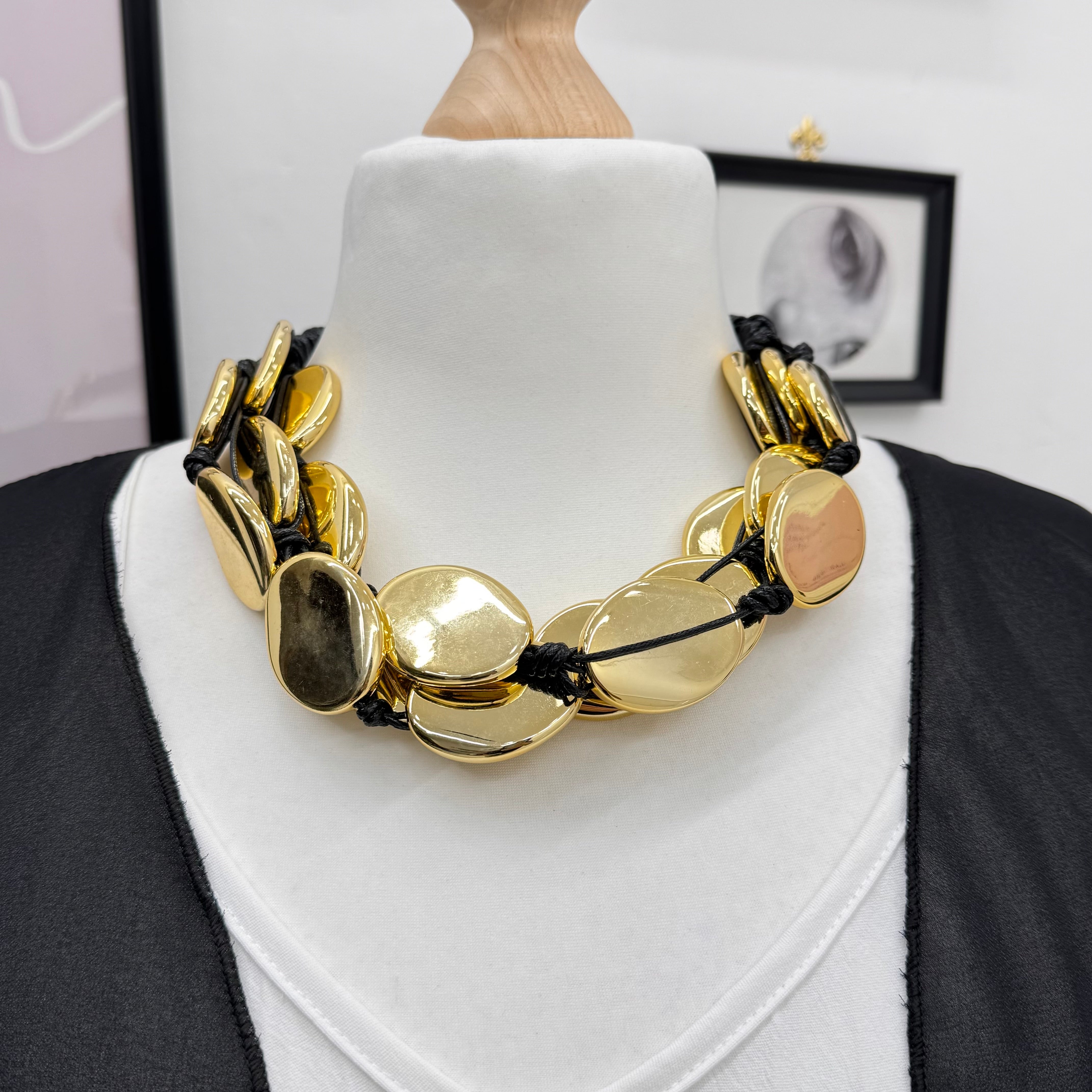 Collana Boom Gold Black
