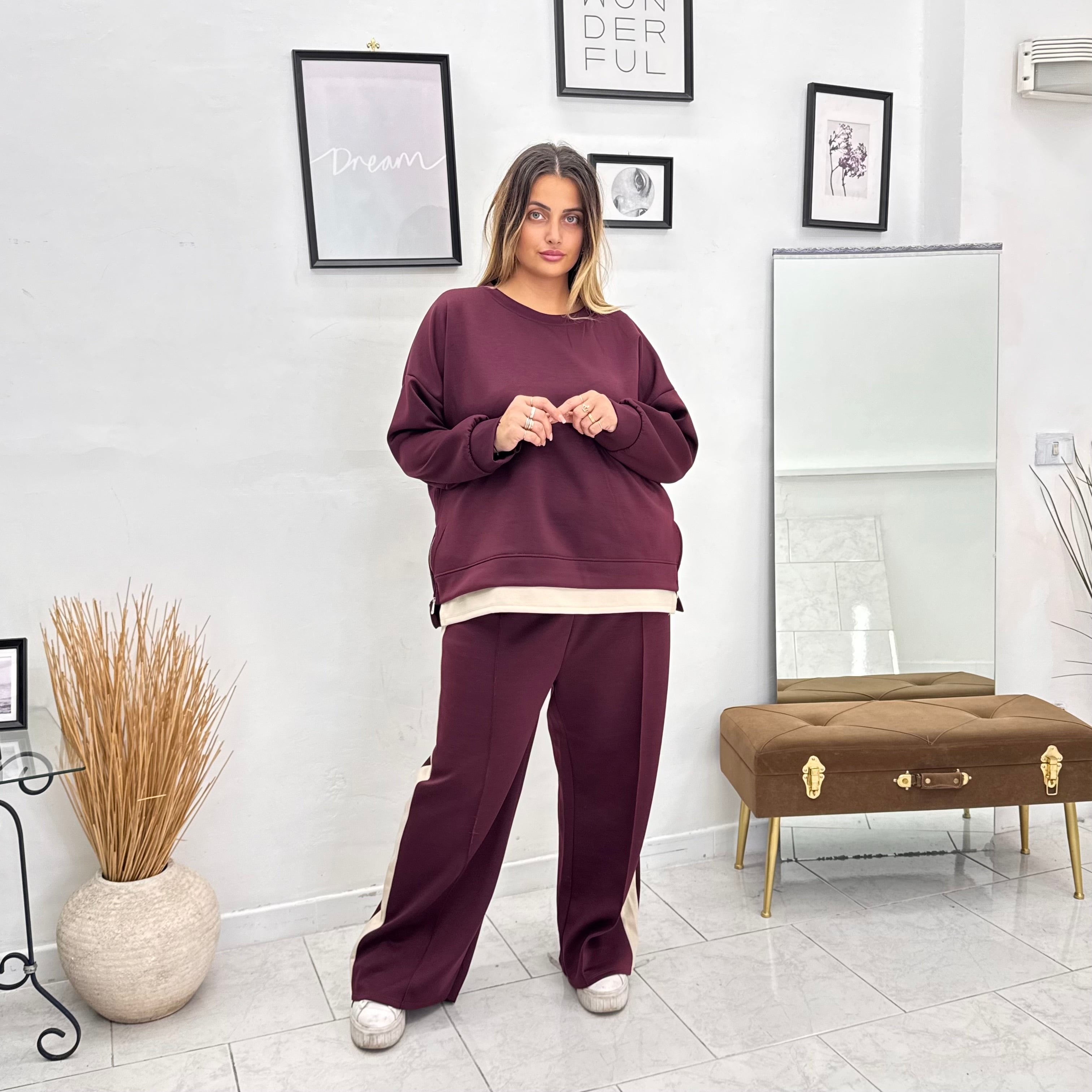 Tuta Bicolor Zip
