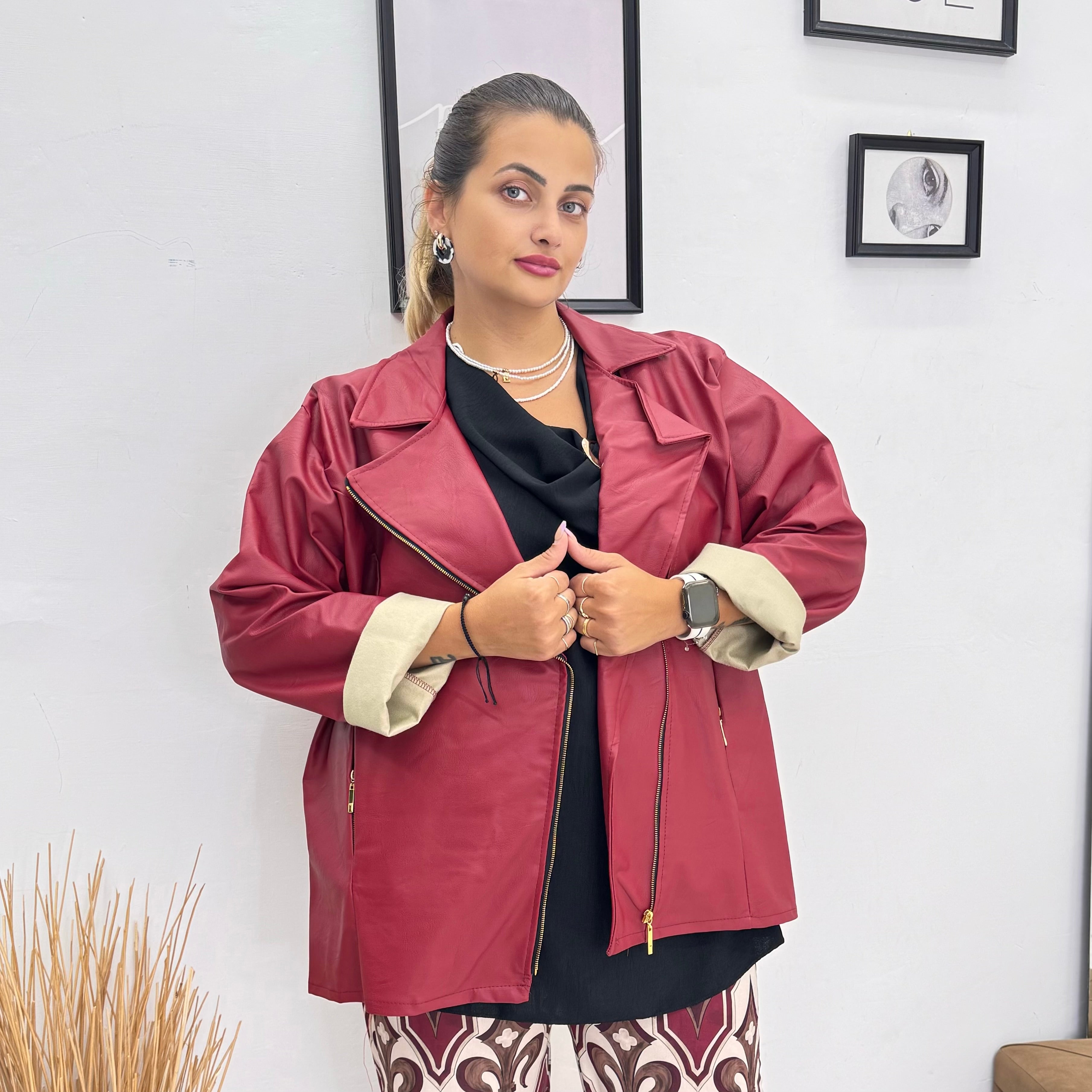 Giacca eco zip laterale