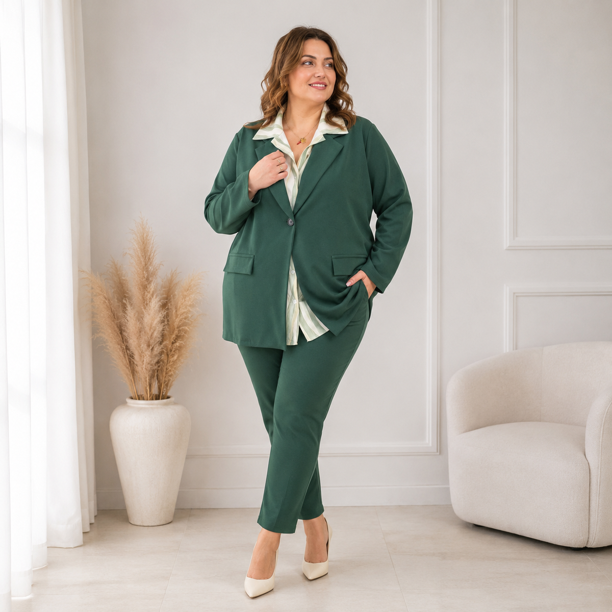 Tailleur elasticizzato per donne curvy Giuly