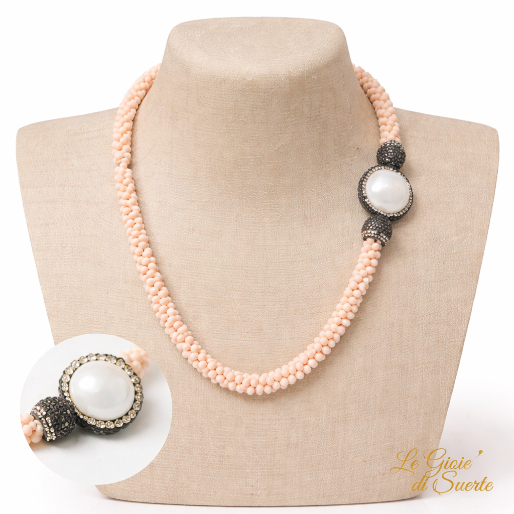 Collana crema Elegance Multicolor