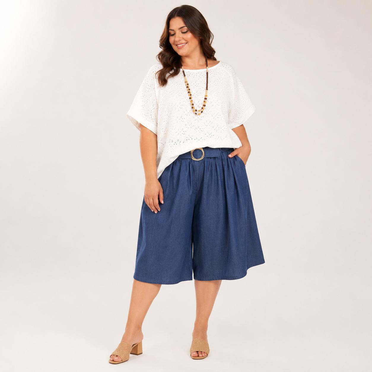 Bermuda Palazzo Denim