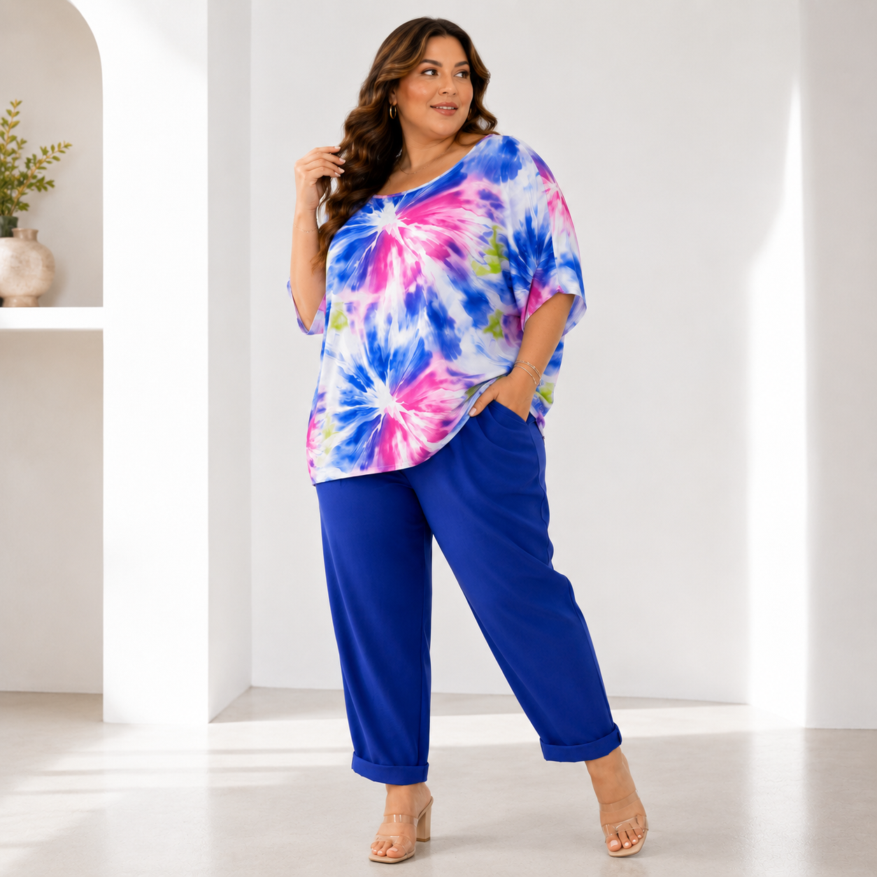 Casacca Curvy Sunset Bloom