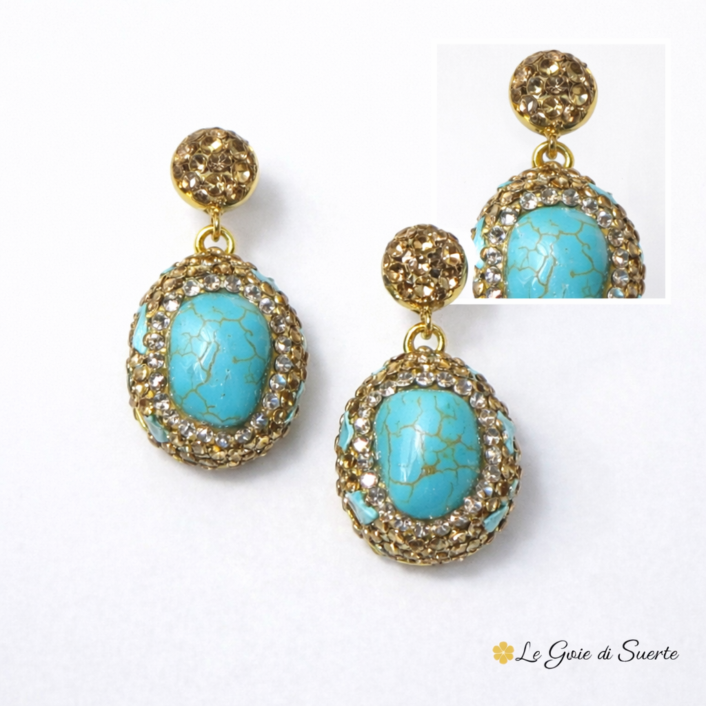 Orecchini Turchese Glam