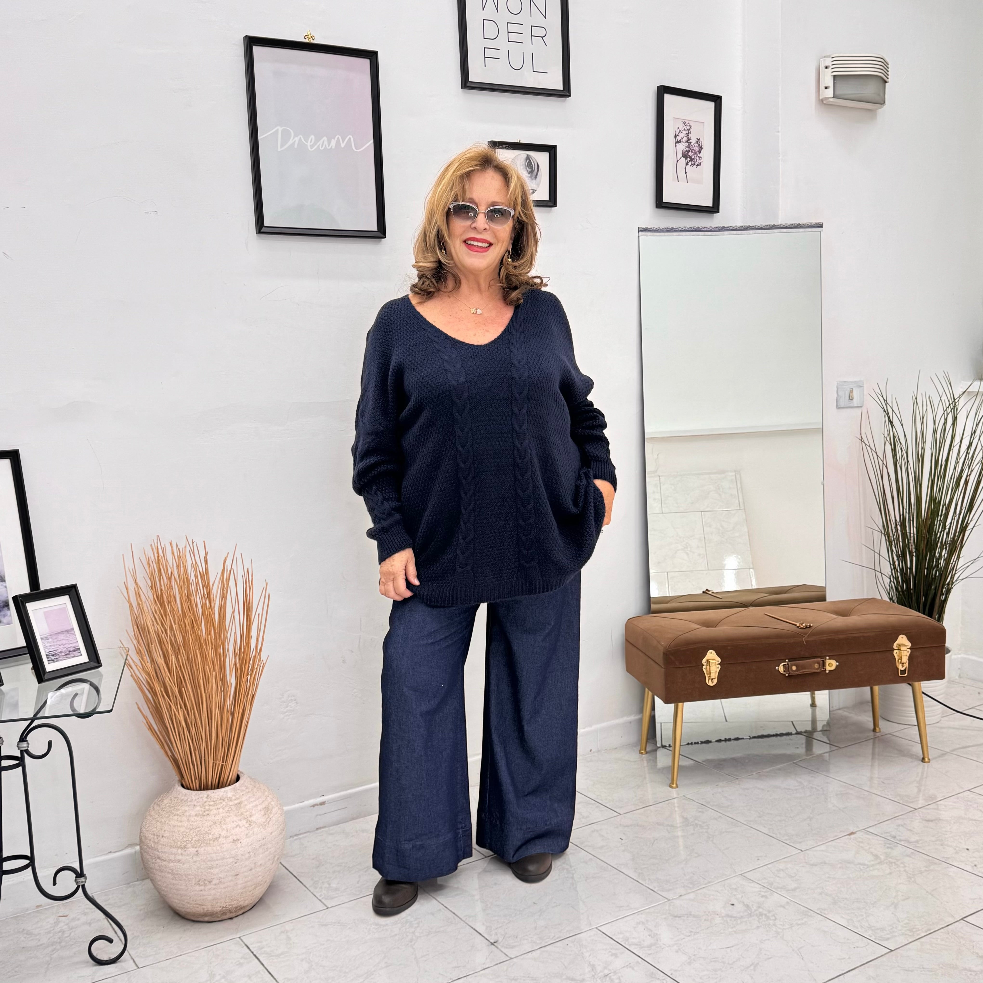 Maglioncino Scollo a V Cassie