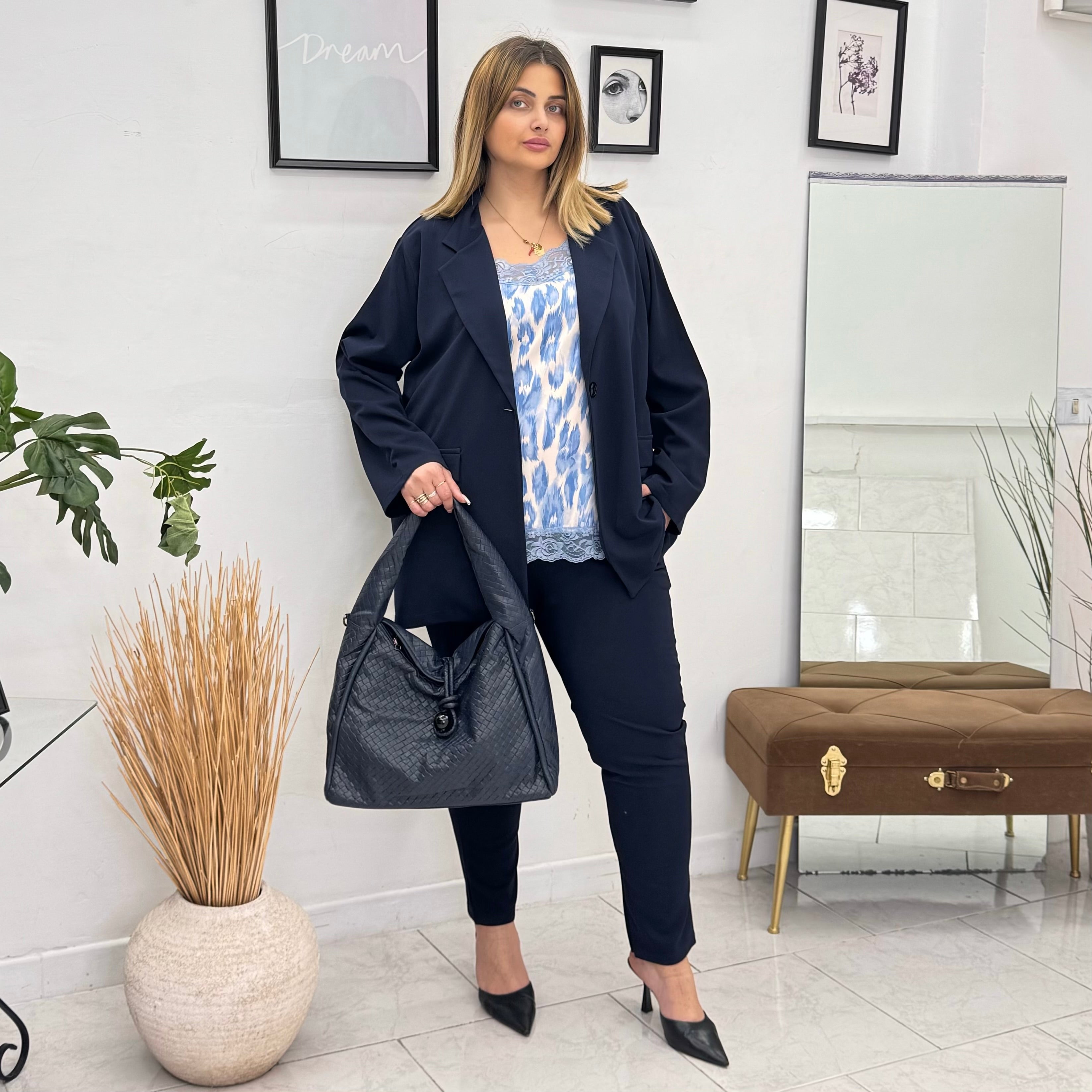 Tailleur elasticizzato per donne curvy Giuly