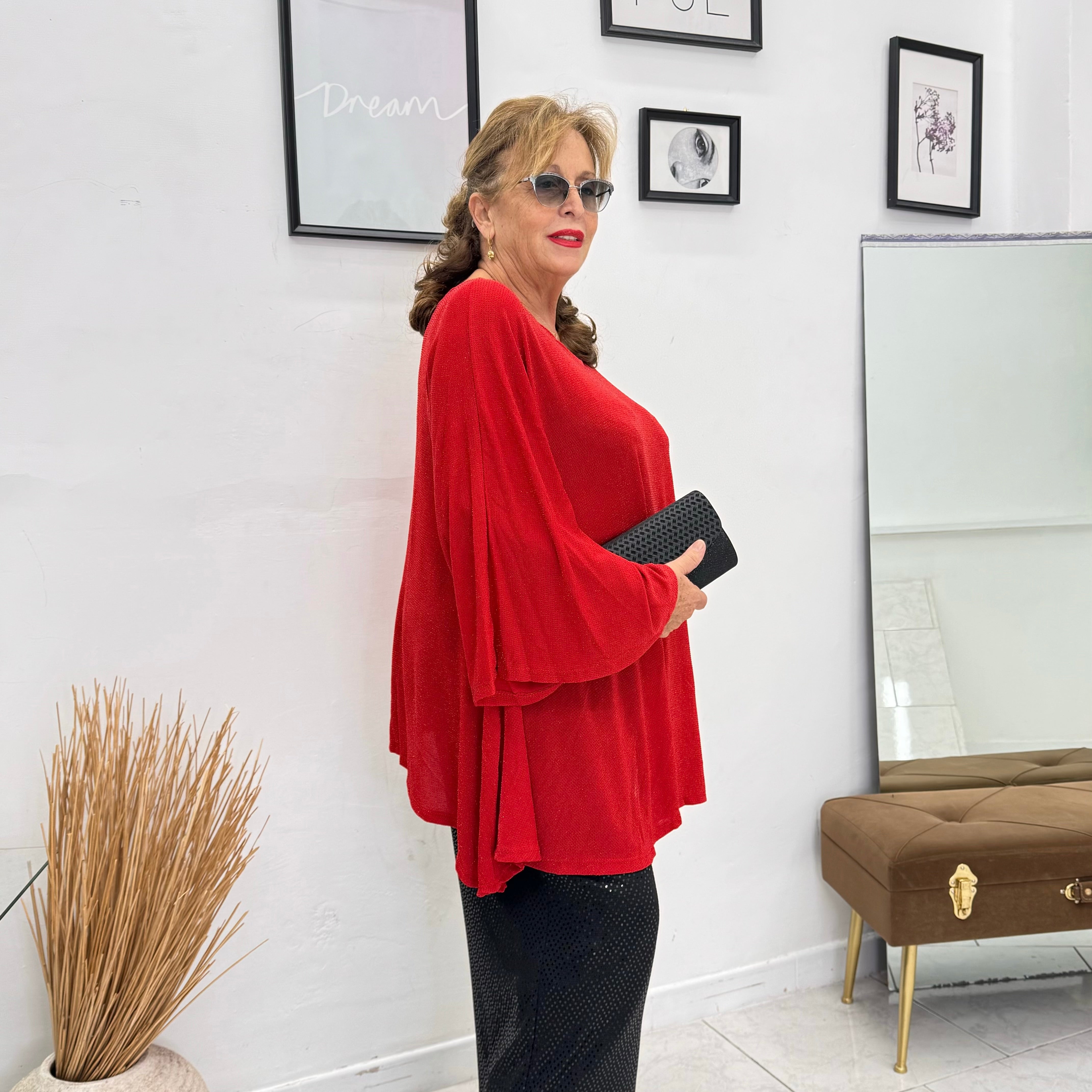 Maglia Trapezio Strass