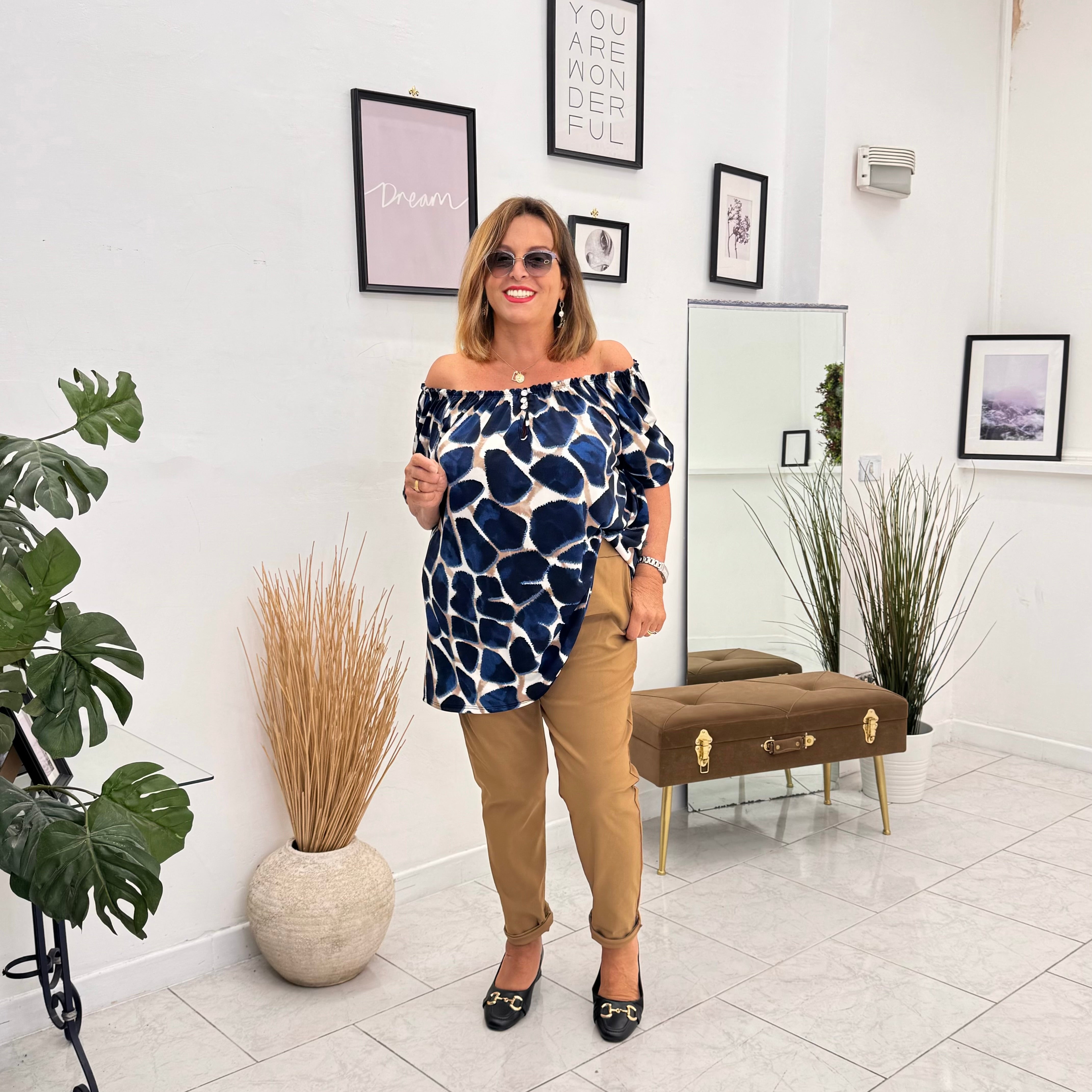 TOTAL LOOK MANOLA BLU/COCCIO