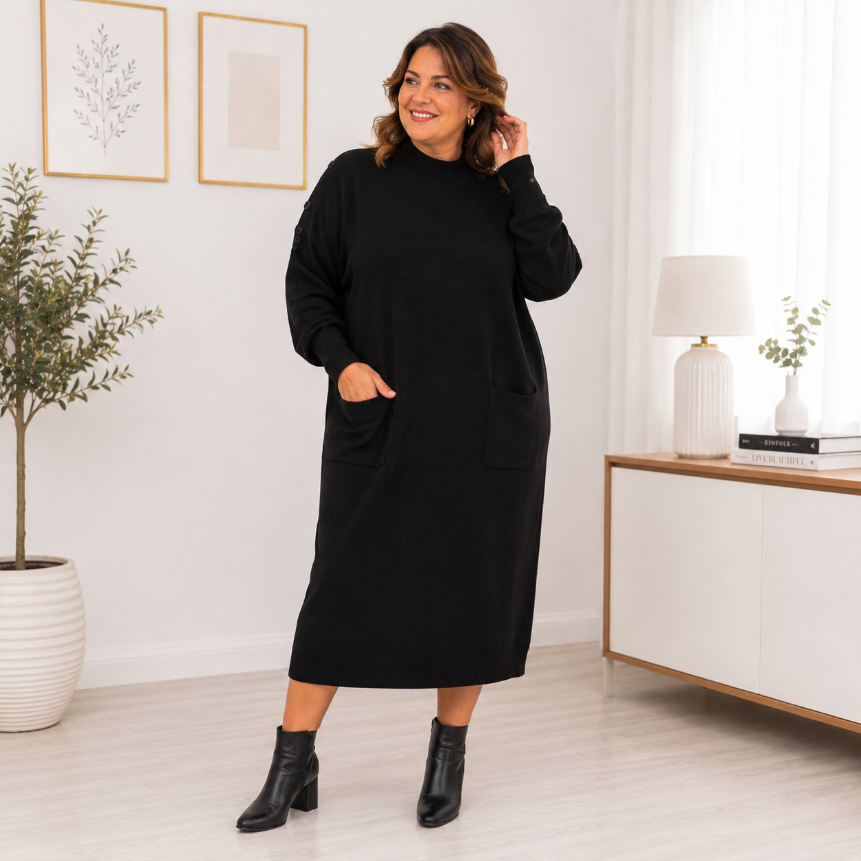 Abito in Maglia Botton 4801