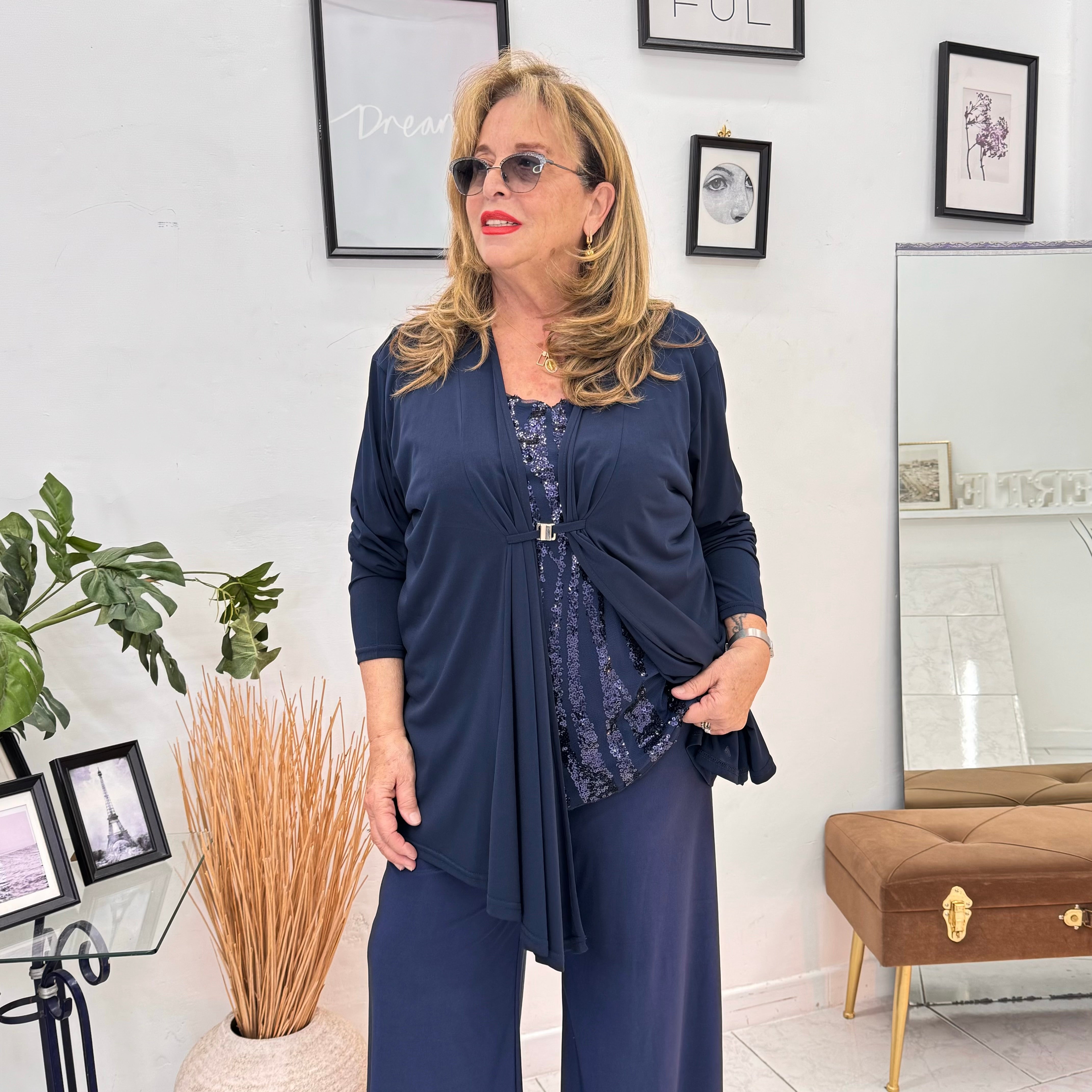 Spolverino in Viscosa Classy Blue