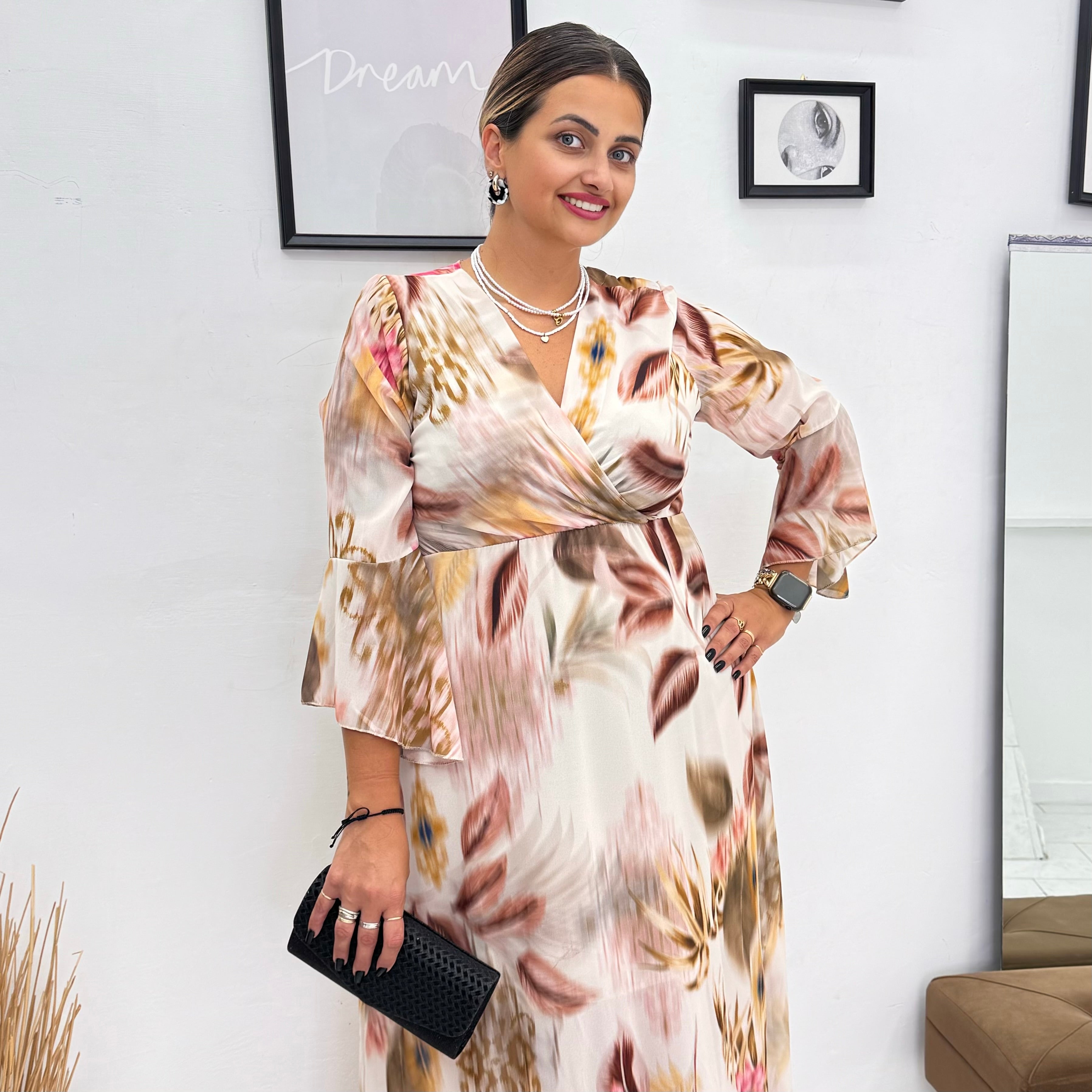 Abito In Georgette Autumn