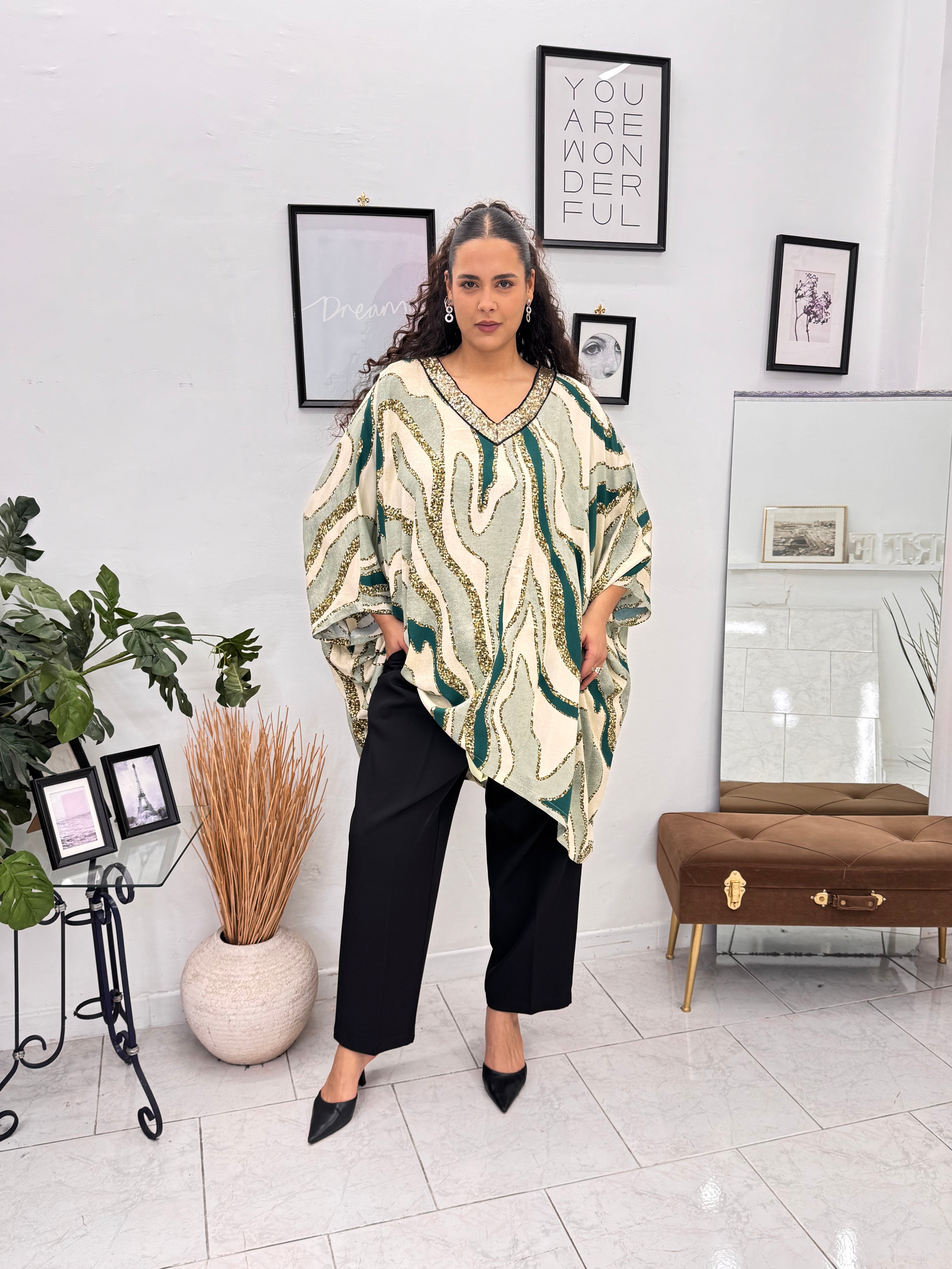 Caftano Luxury green