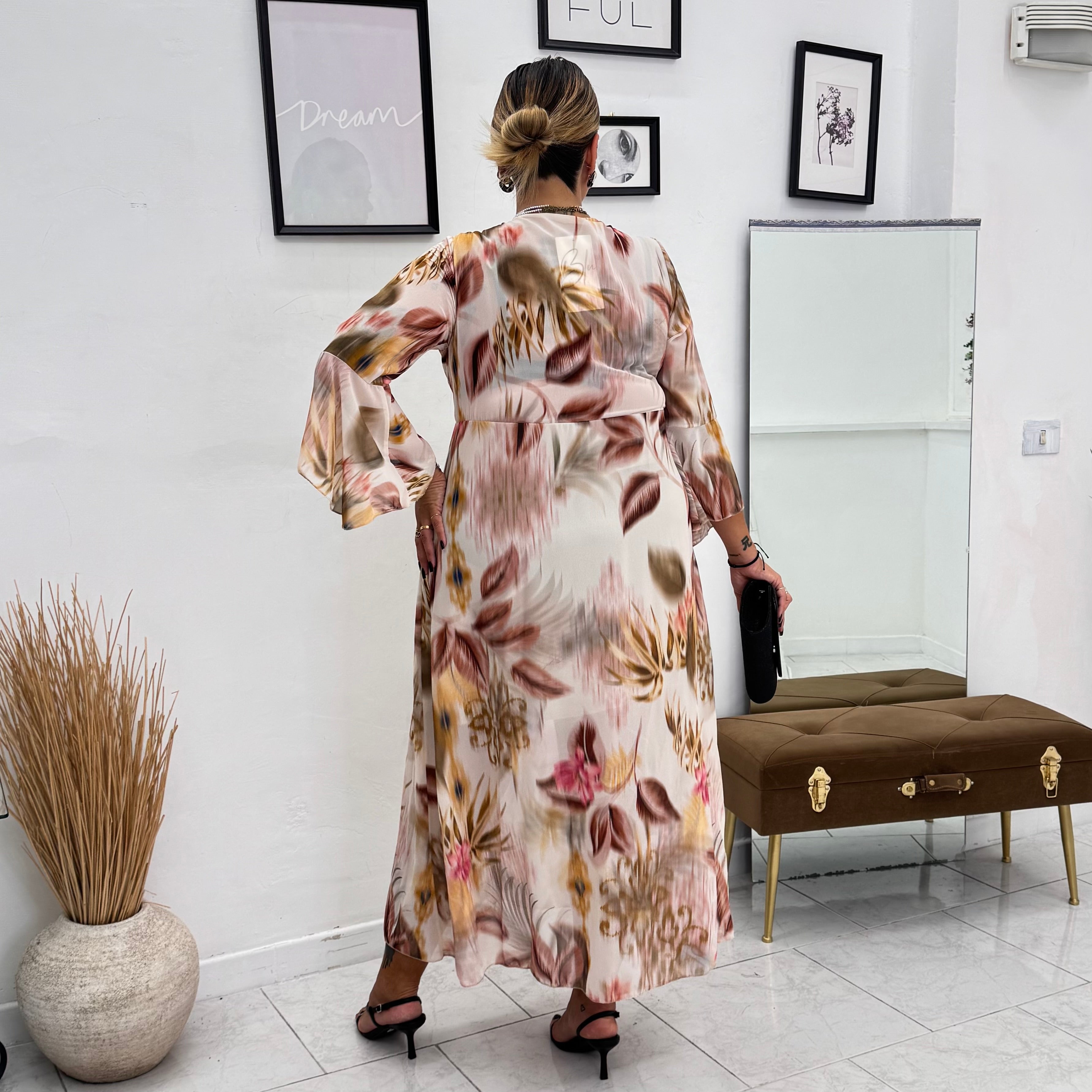 Abito In Georgette Autumn