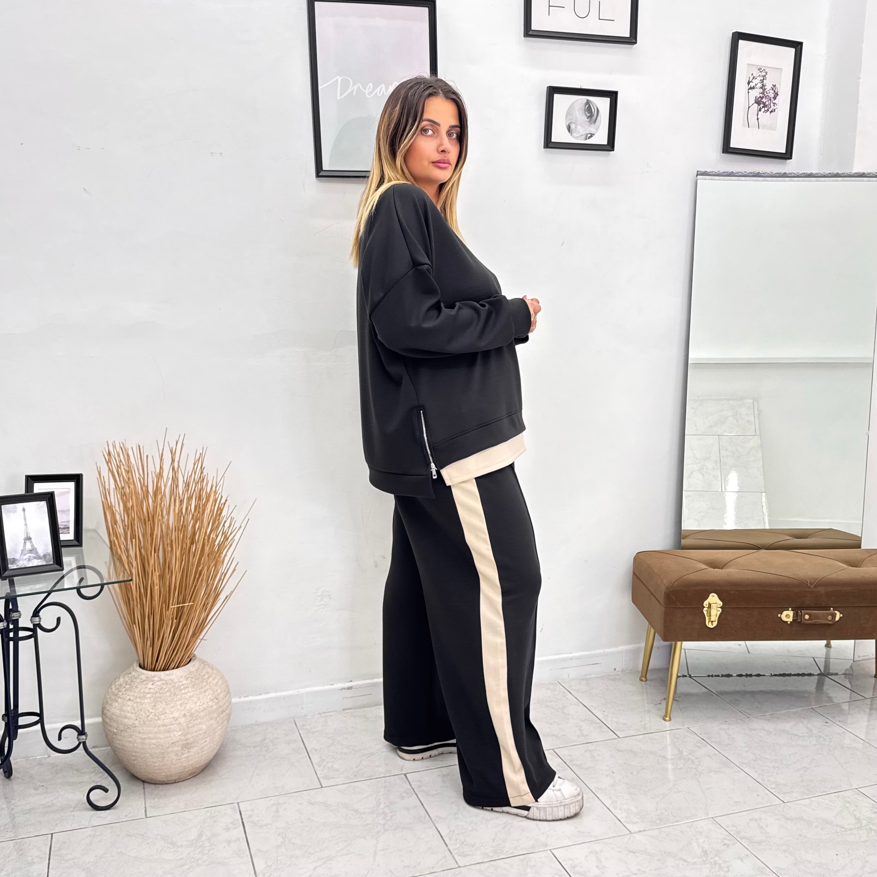 Tuta Bicolor Zip