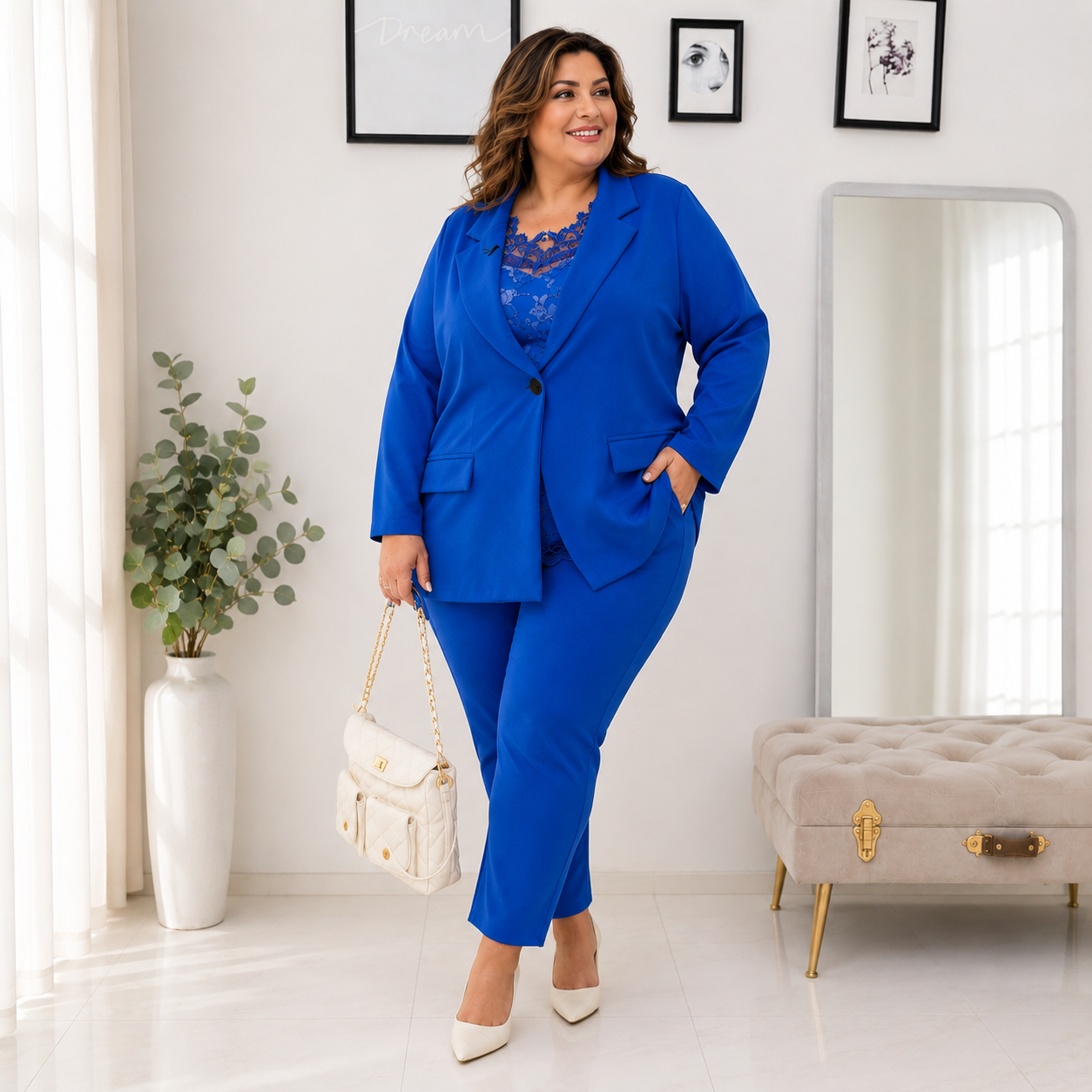 Tailleur elasticizzato per donne curvy Giuly
