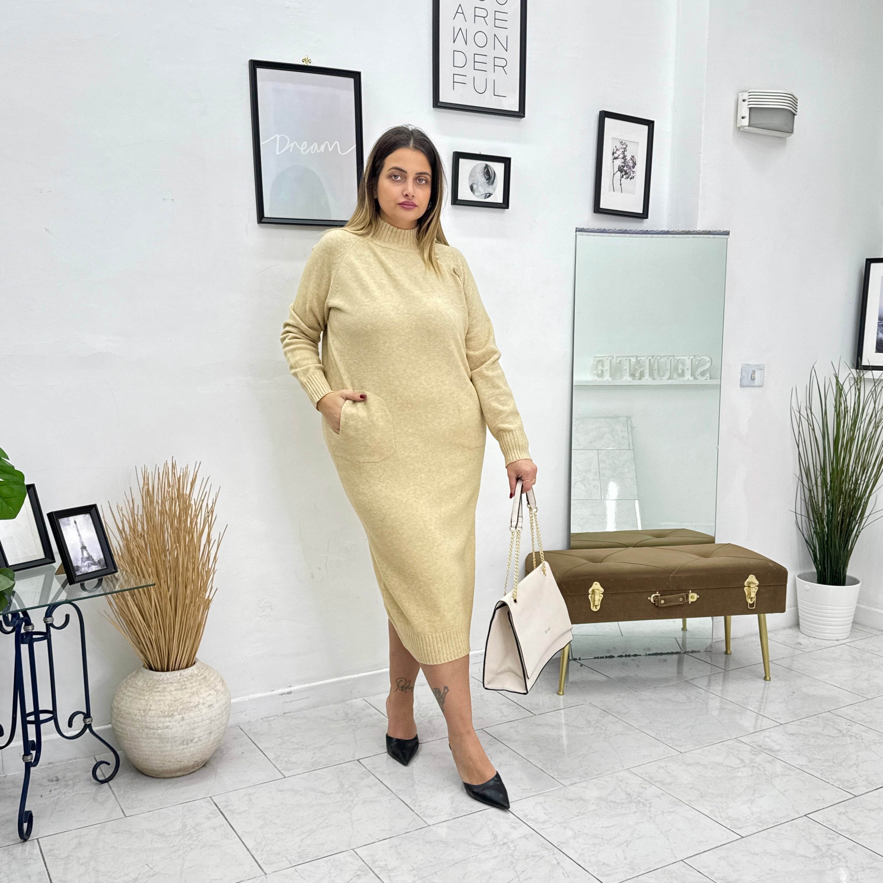 Abito in Maglia Botton 4801