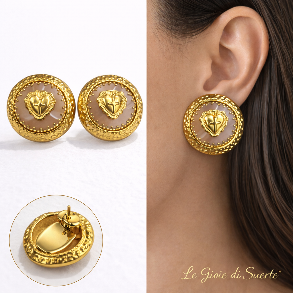 Orecchini Brown Gold