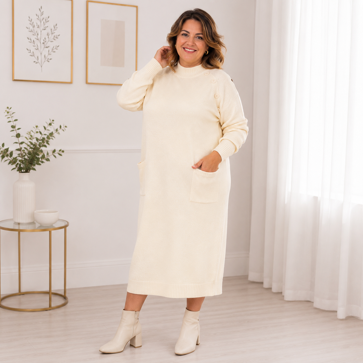 Abito in Maglia Botton 4801