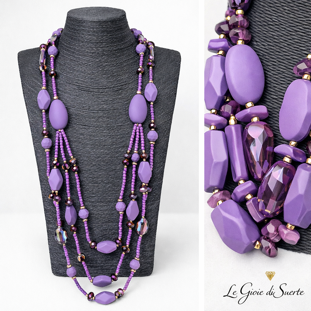 Collana Violet Gold Half