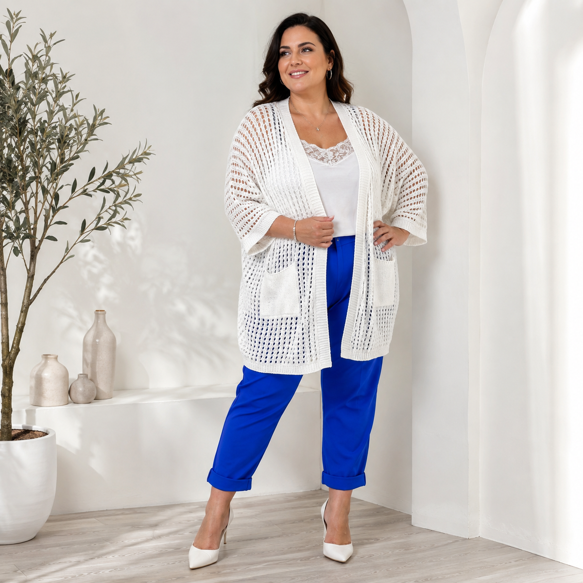 Cardigan traforato