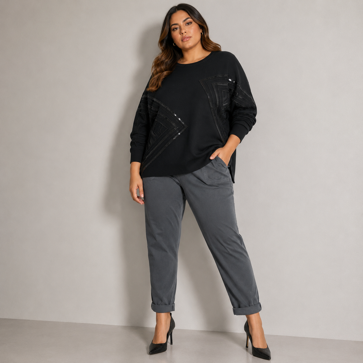 Maglione Pearl Geometric 86769