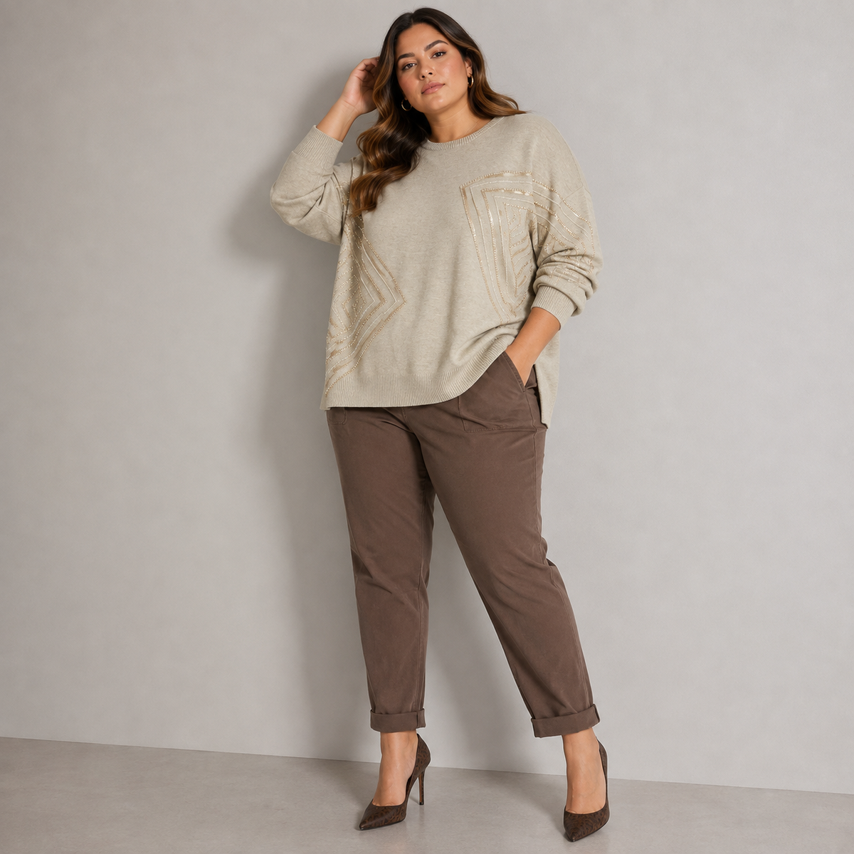 Maglione Pearl Geometric 86769