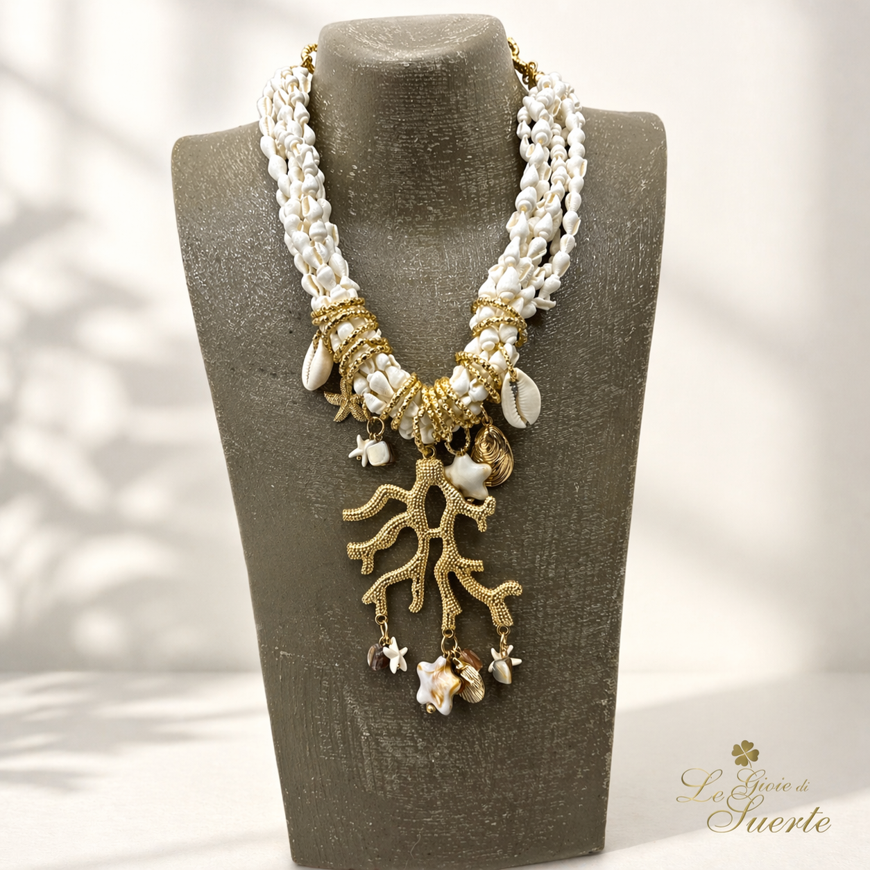 Collana Corallo Chic Dorata