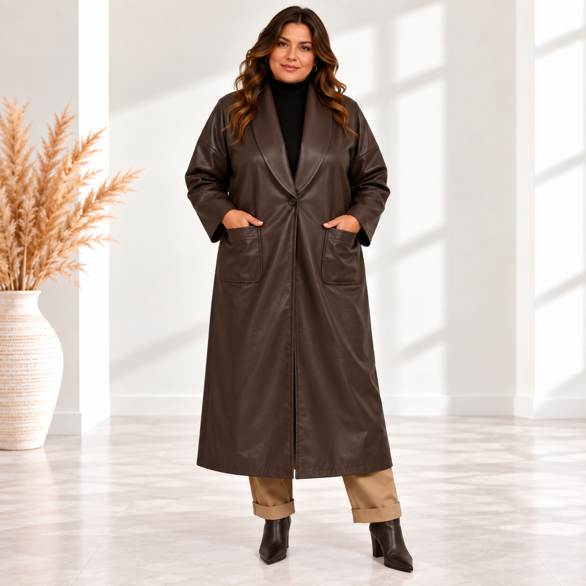 Trench in Simil pelle Celine